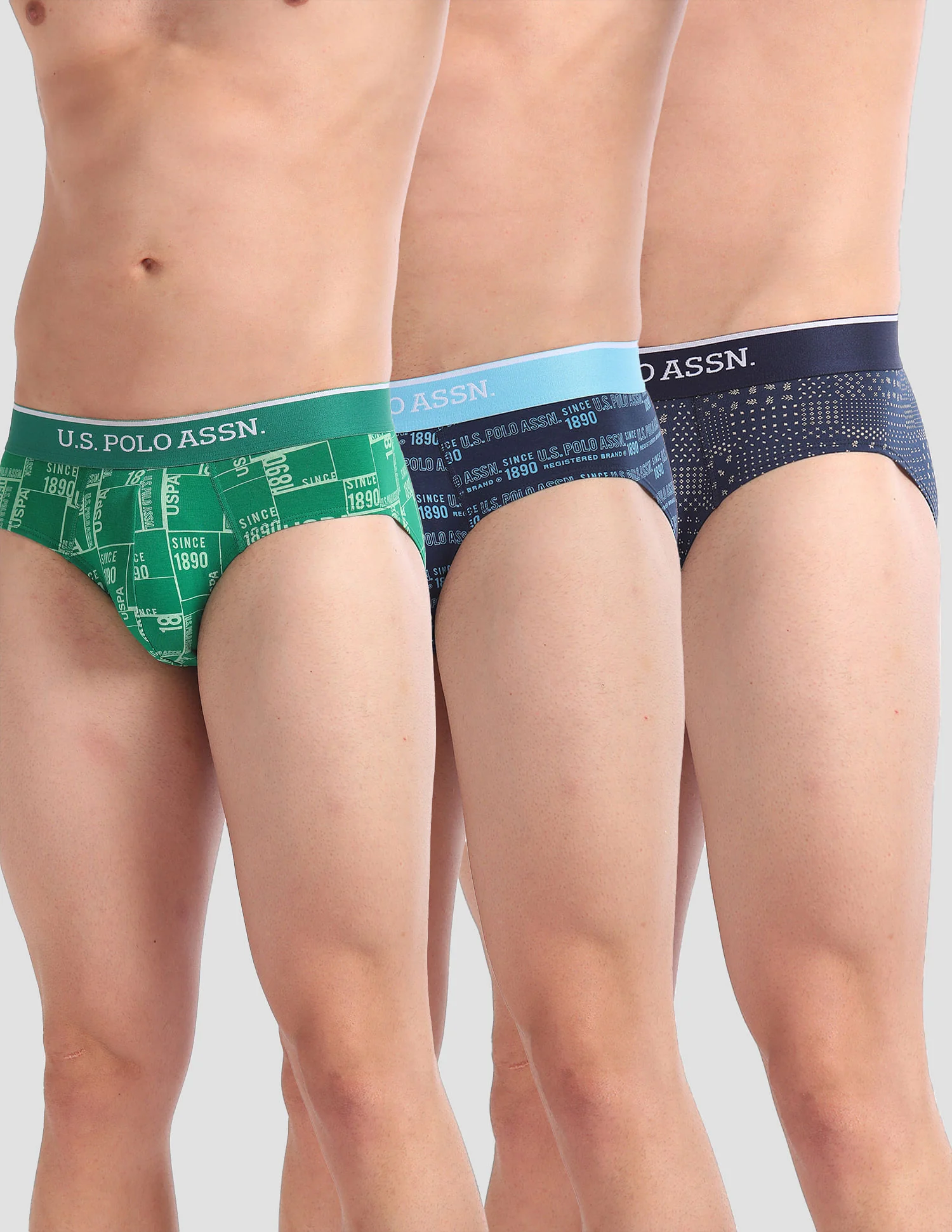Abrasion Free Printed OEB01 Briefs - Pack Of 3 - Image 6