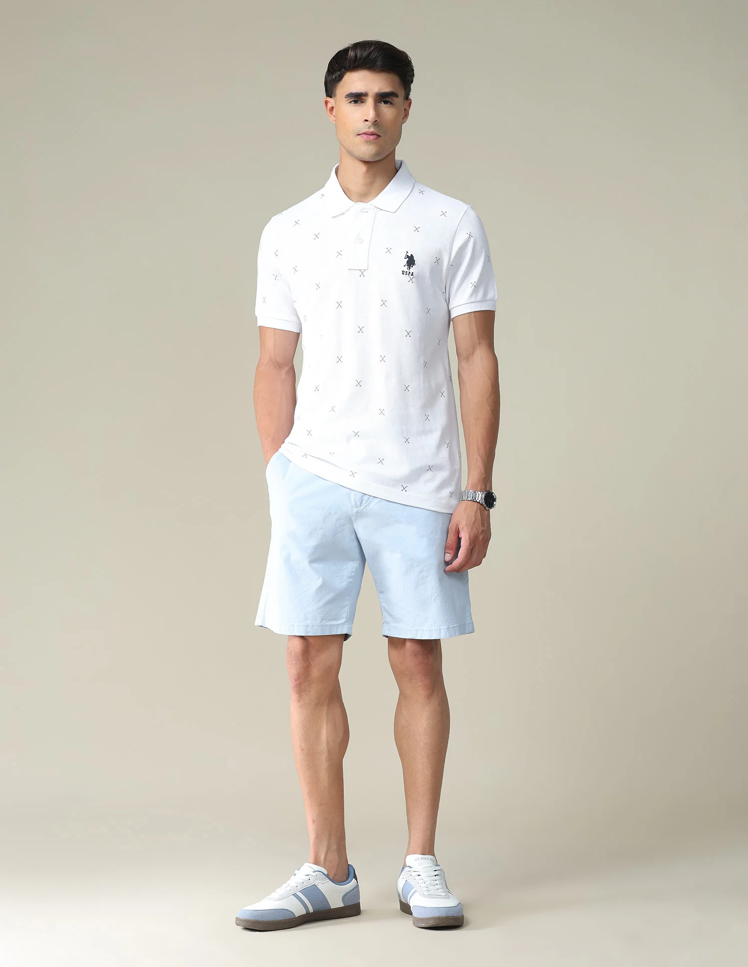 All Over Brand Print Polo Shirt - Image 3