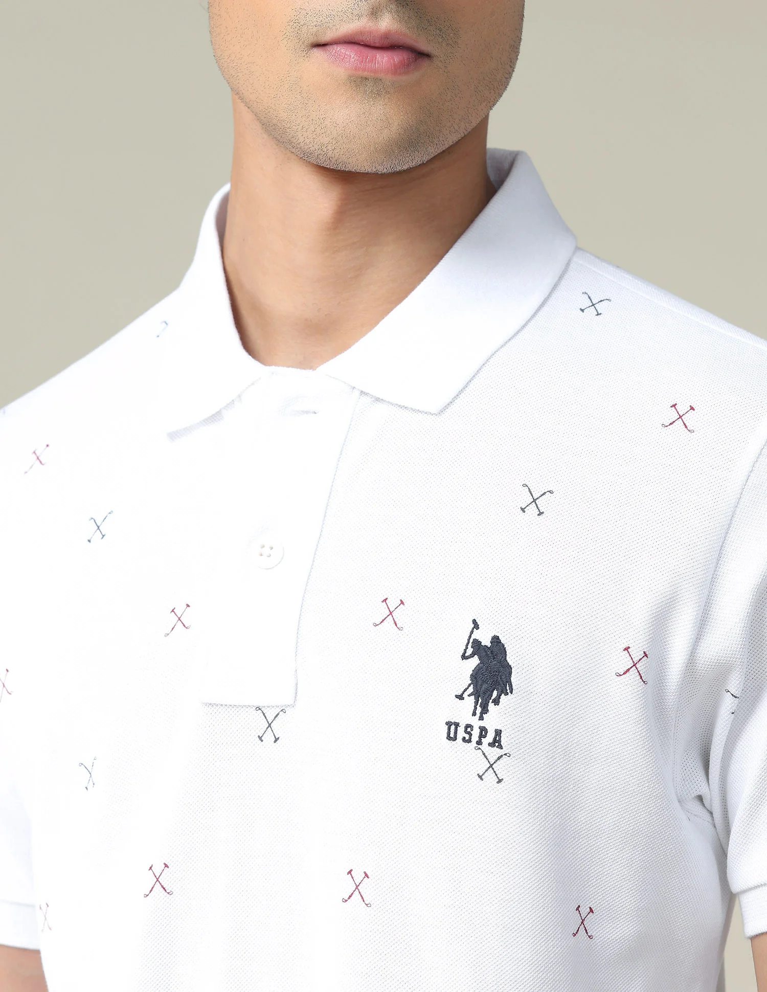 All Over Brand Print Polo Shirt - Image 7