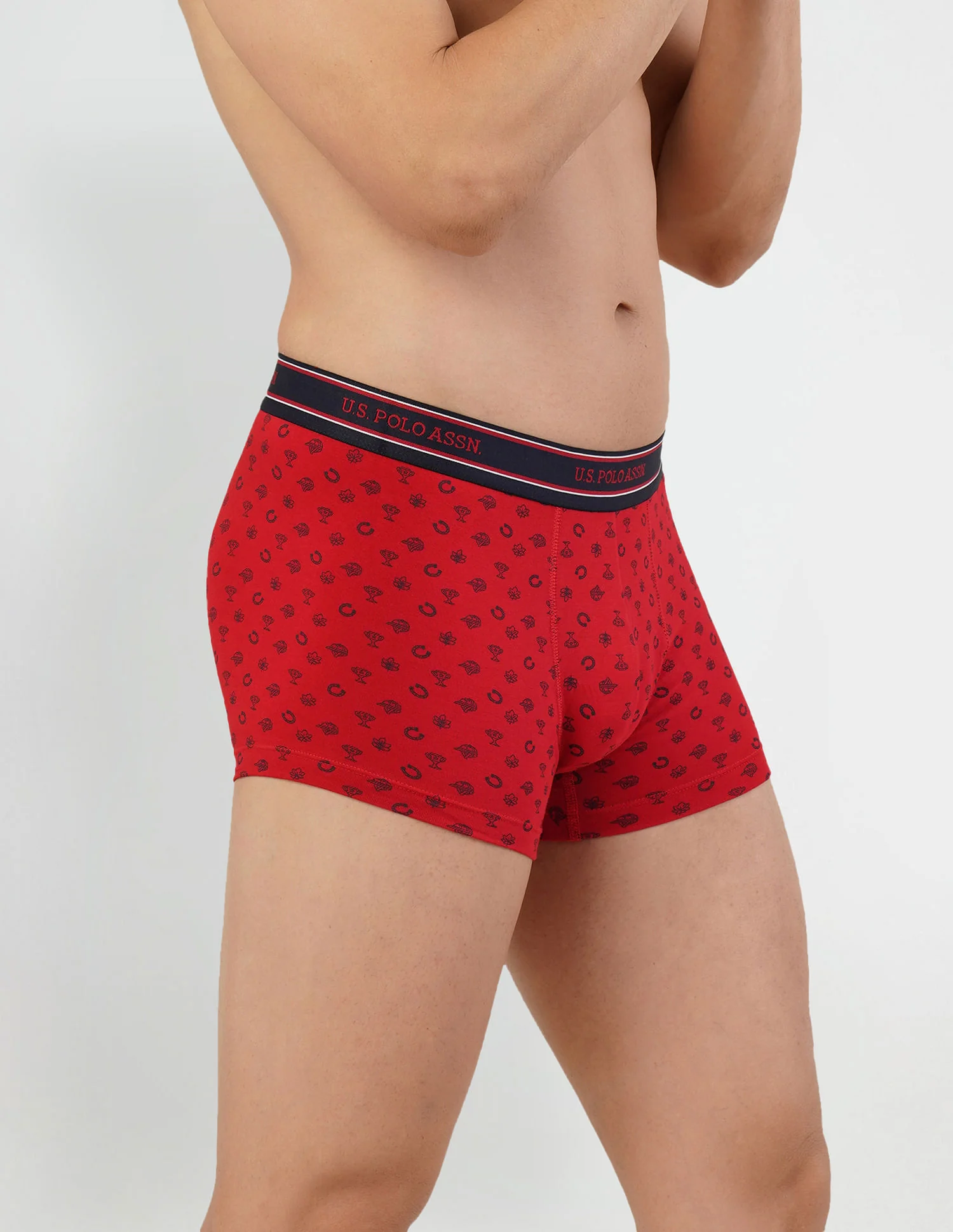 All Over Print Cotton Spandex I616 Trunks - Pack Of 2 - Image 5