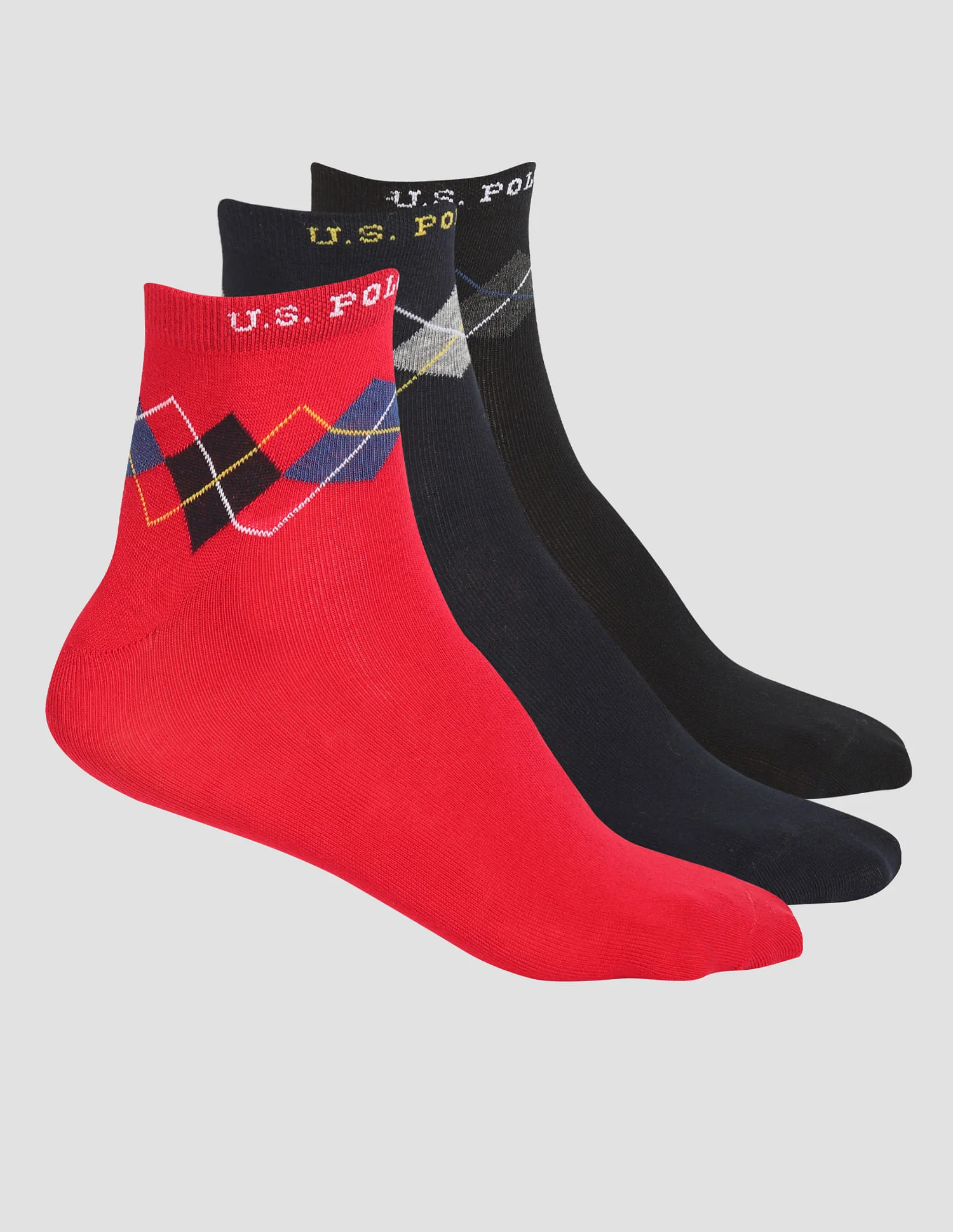 Aloe Finish Ankle Length ES002 Socks - Pack Of 3