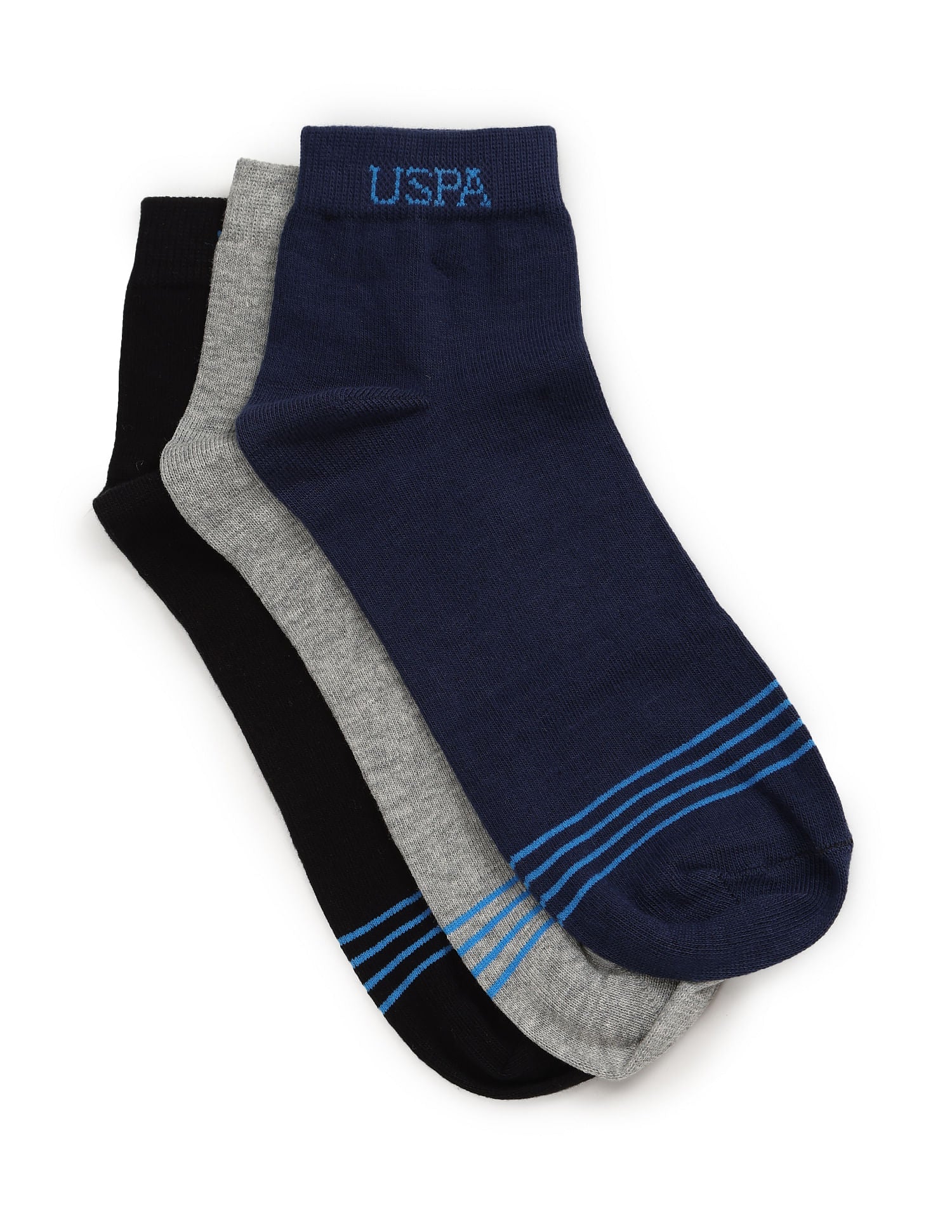 Ankle Length Stretch I646 Socks - Pack Of 3