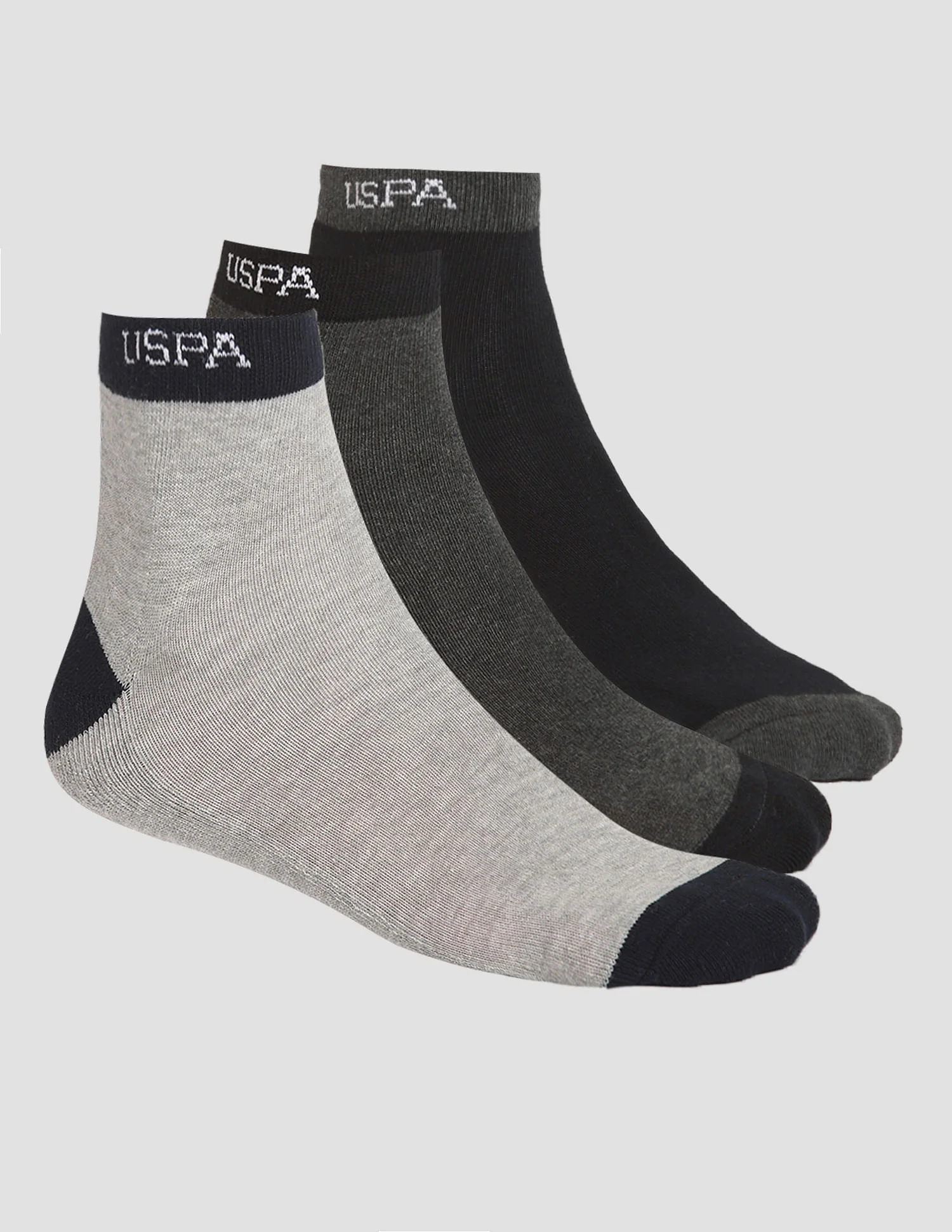 Ankle Length Terry Finish ES005 Socks - Pack Of 3