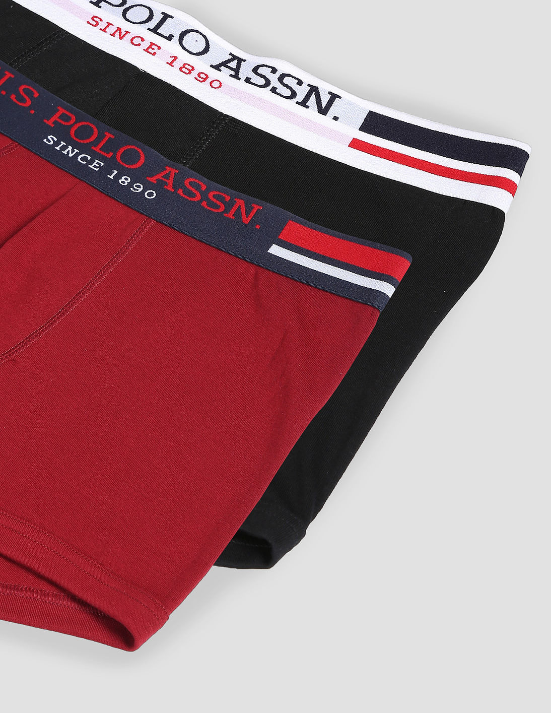 Antibacterial Branded Waist Cotton I641 Trunks - Pack Of 2 - Image 2
