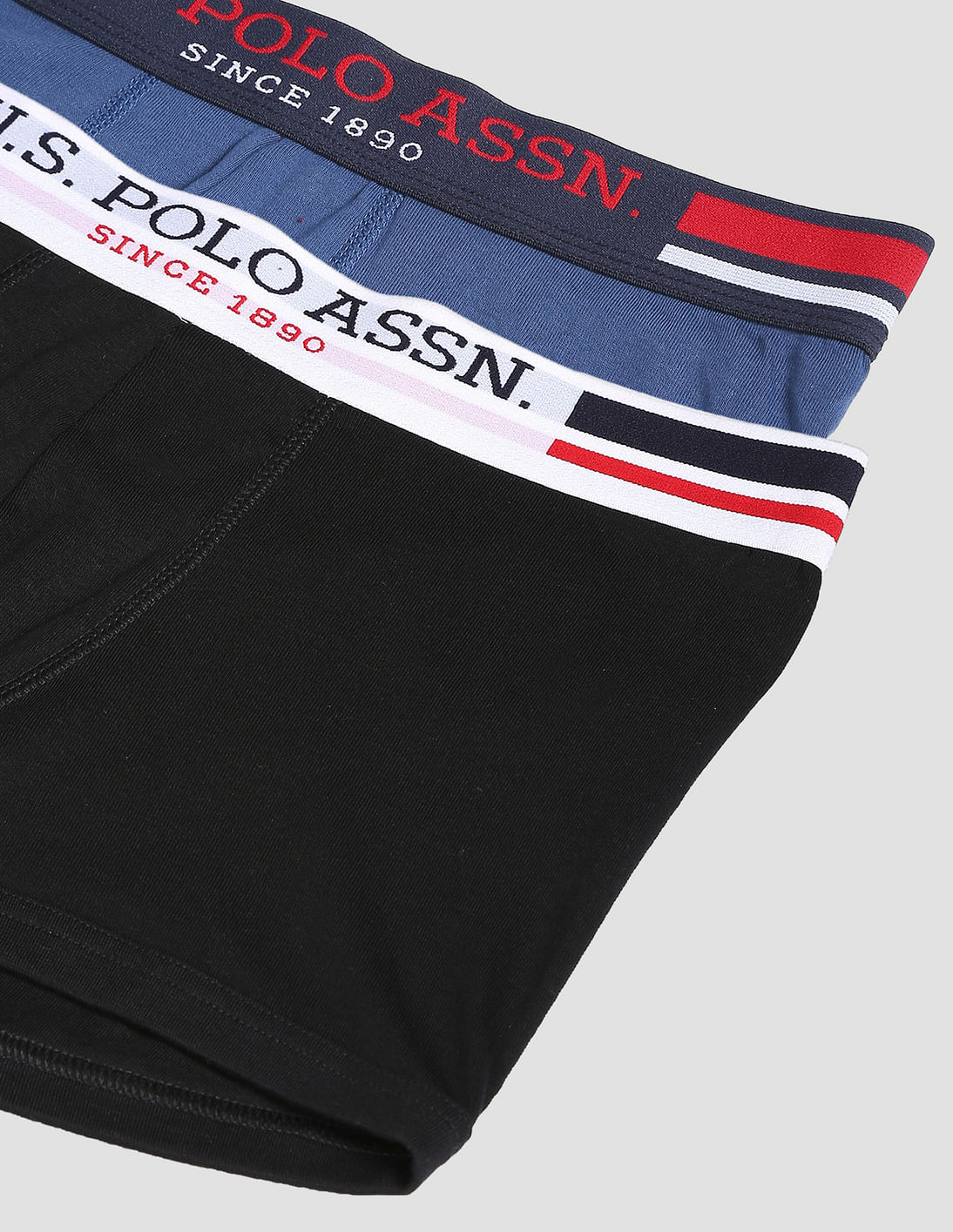 Antibacterial Branded Waist Cotton I641 Trunks - Pack Of 2 - Image 2