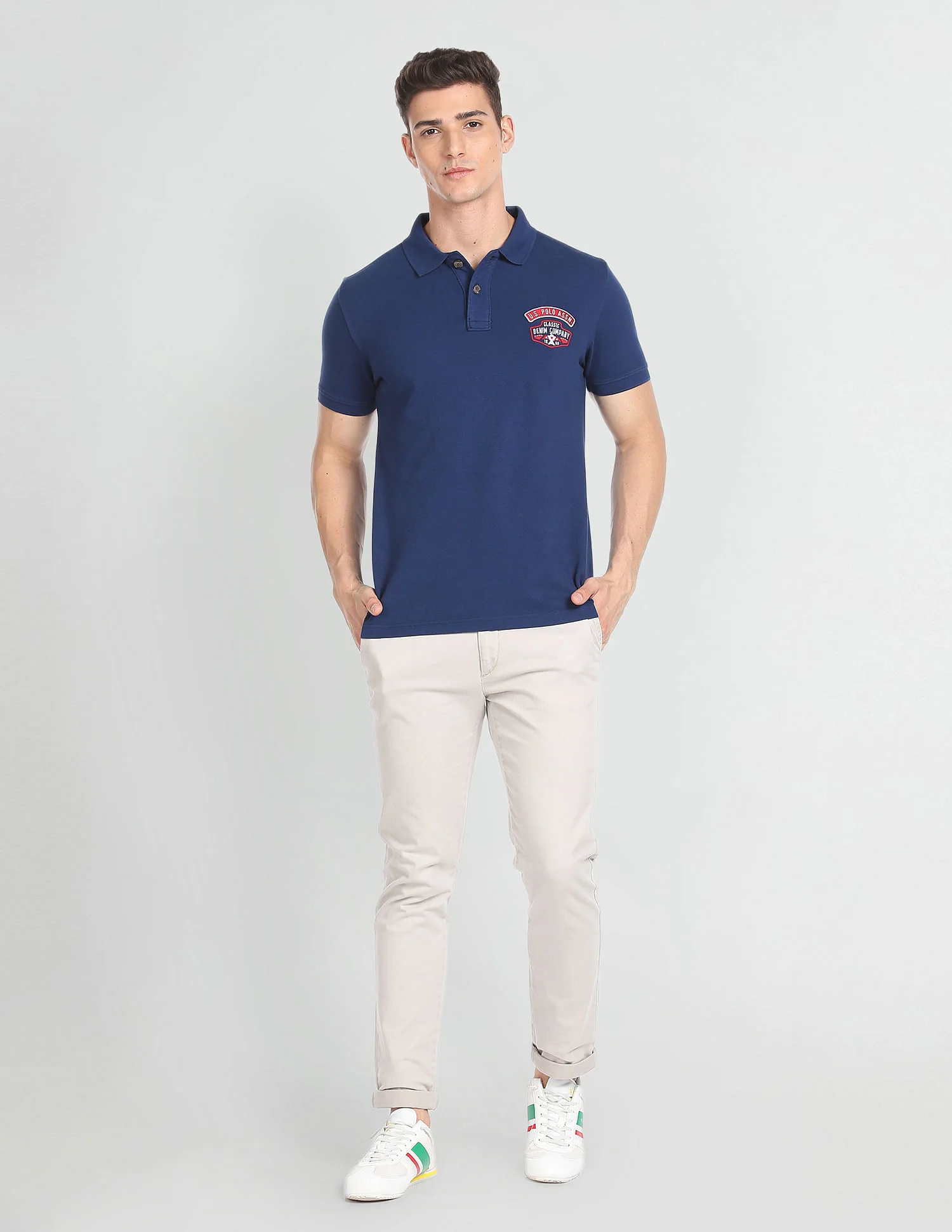 Appliqued Logo Cotton Polo Shirt - Image 3