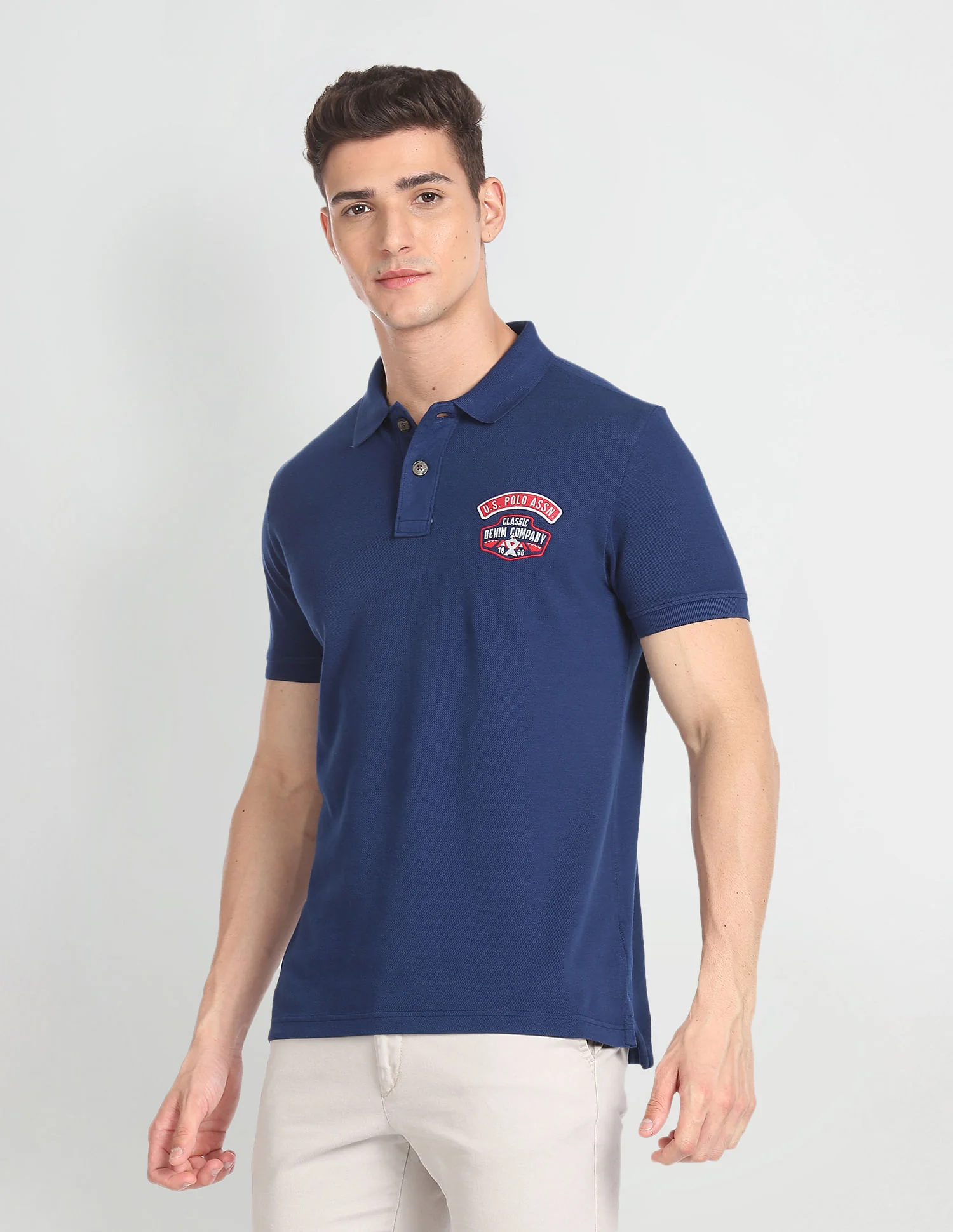Appliqued Logo Cotton Polo Shirt - Image 4