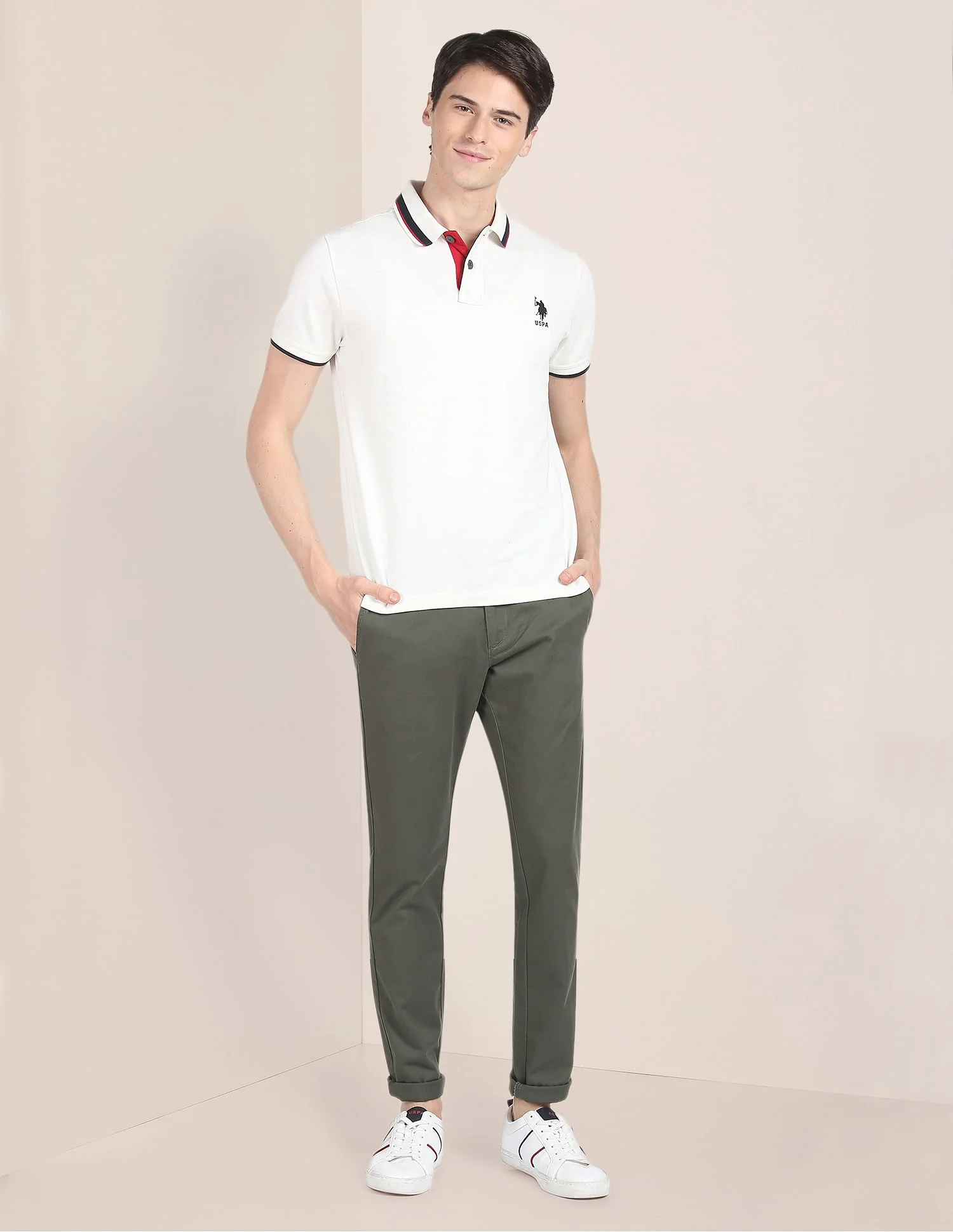 Austin Trim Fit Stretch Chinos - Image 3