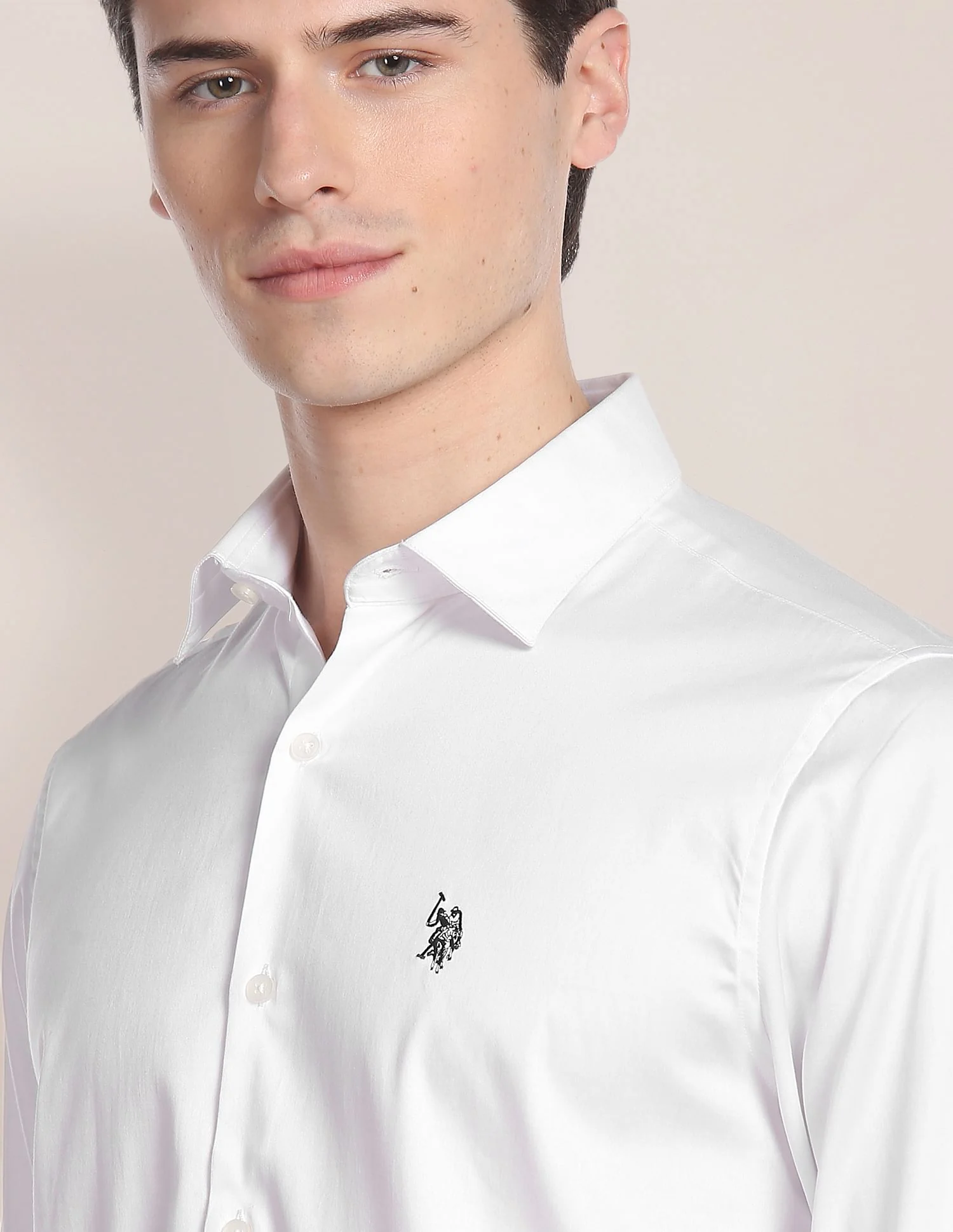 Barrel Cuff Solid Casual Shirt - Image 7