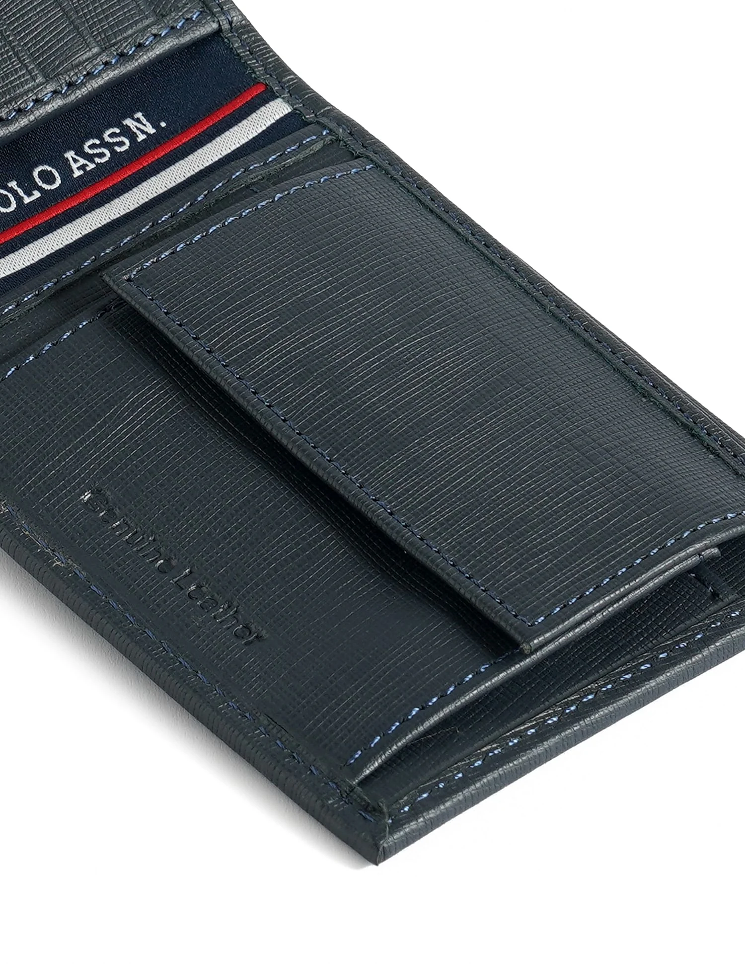 Bi-Fold Textured Leather Wallet - Image 6