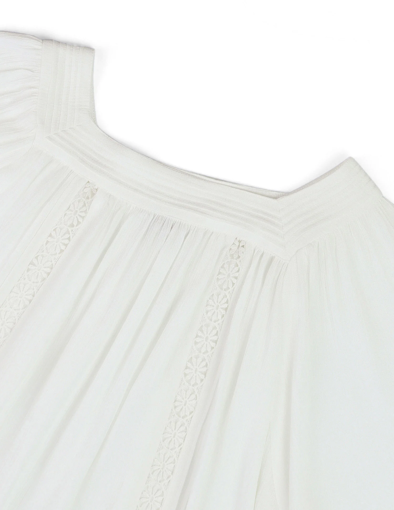 Bishop Sleeve Crinkle Viscose Top - Image 2