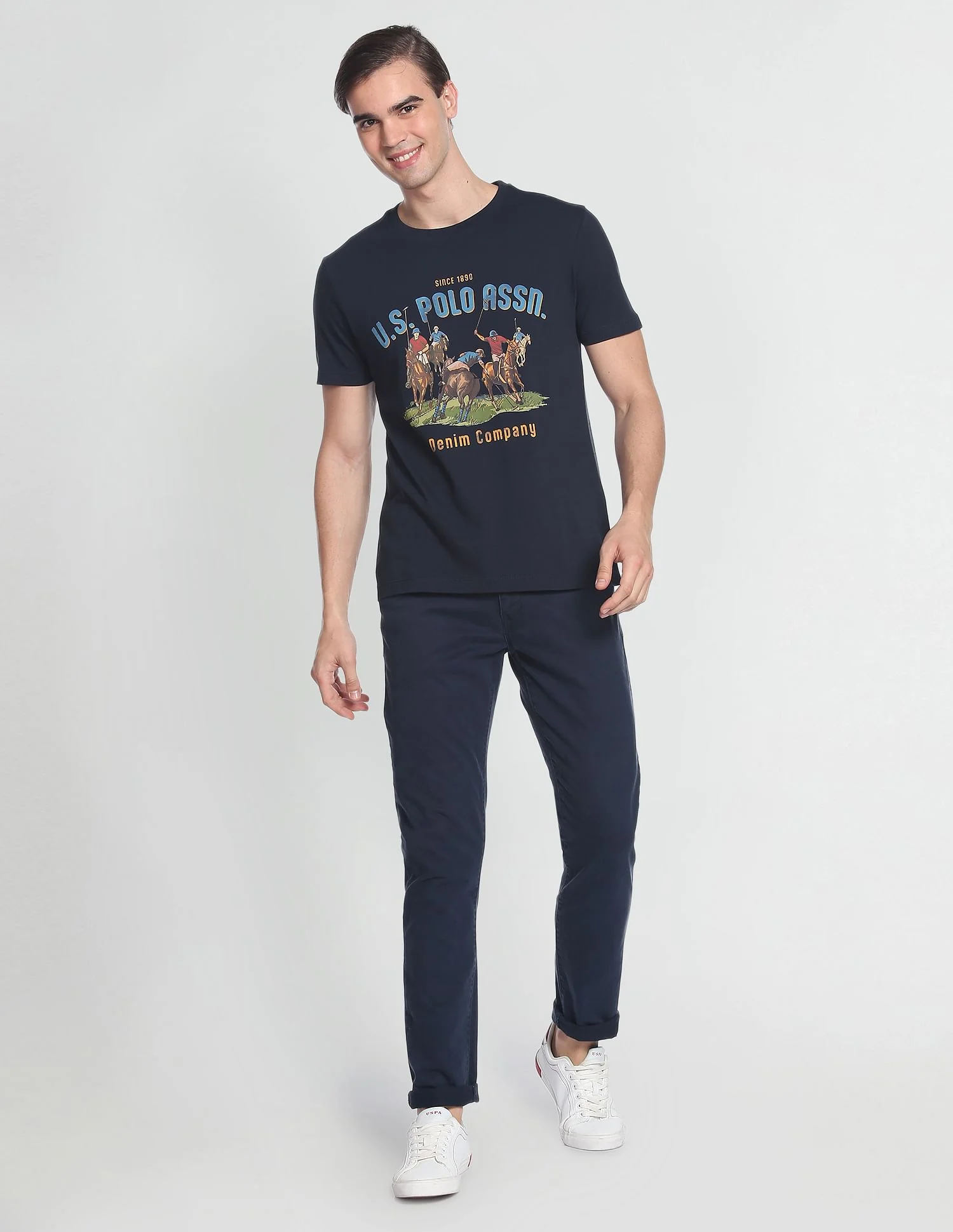Bold Print Crew Neck T-Shirt - Image 3