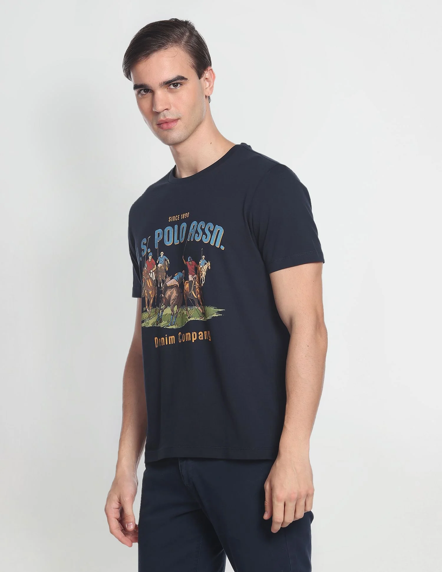 Bold Print Crew Neck T-Shirt - Image 4