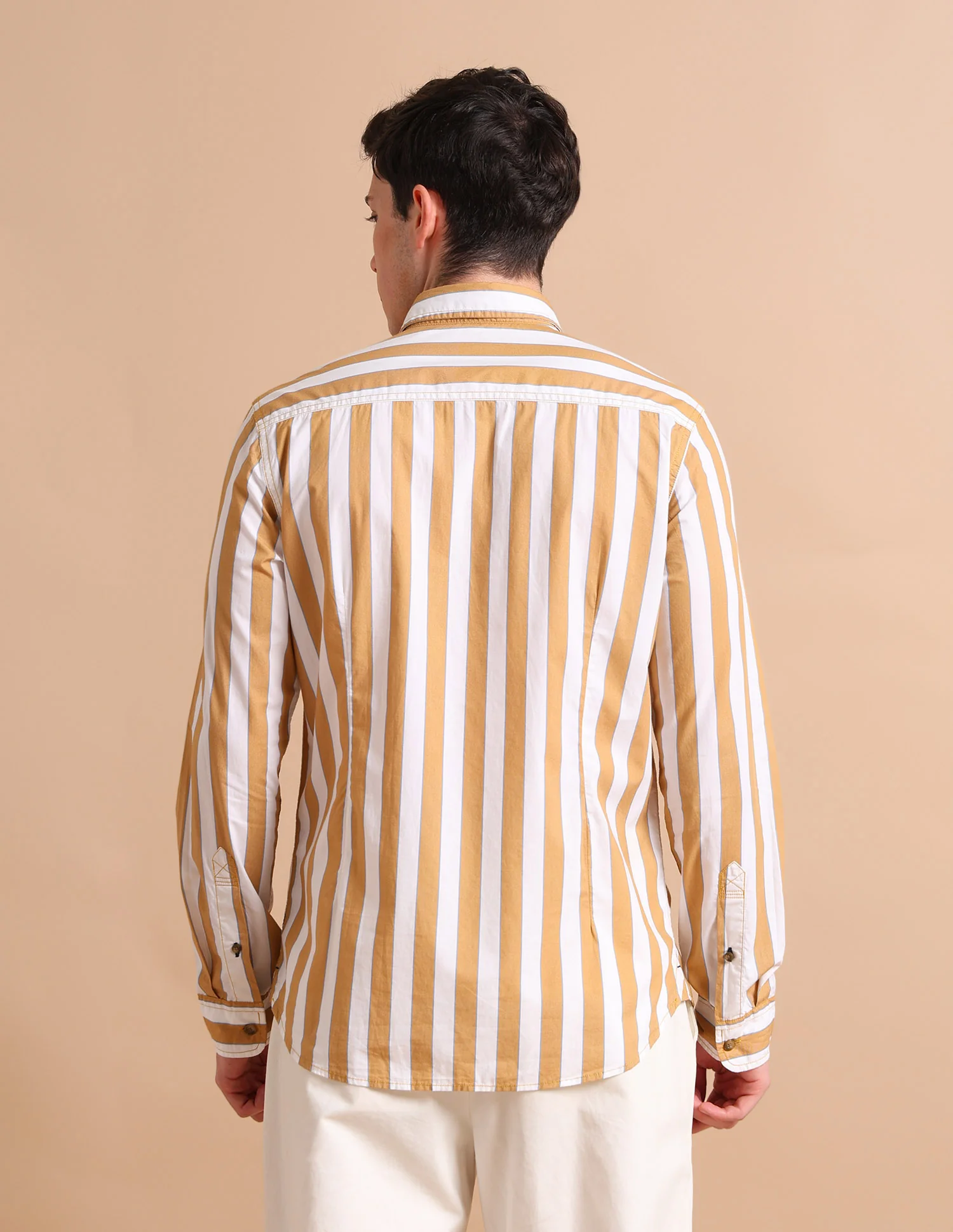 Bold Stripe Twill Shirt - Image 5