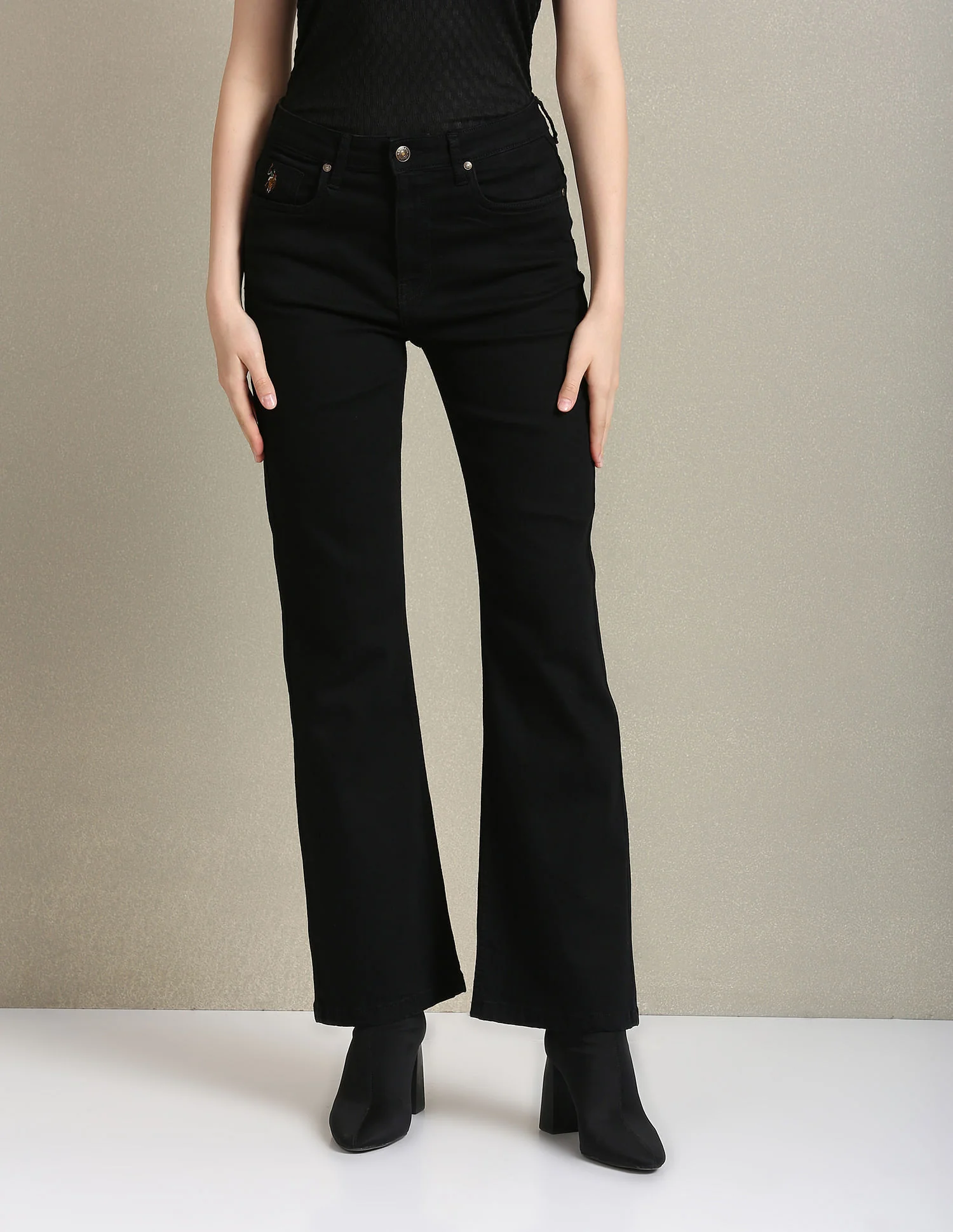 Bootcut Fit Black Jeans