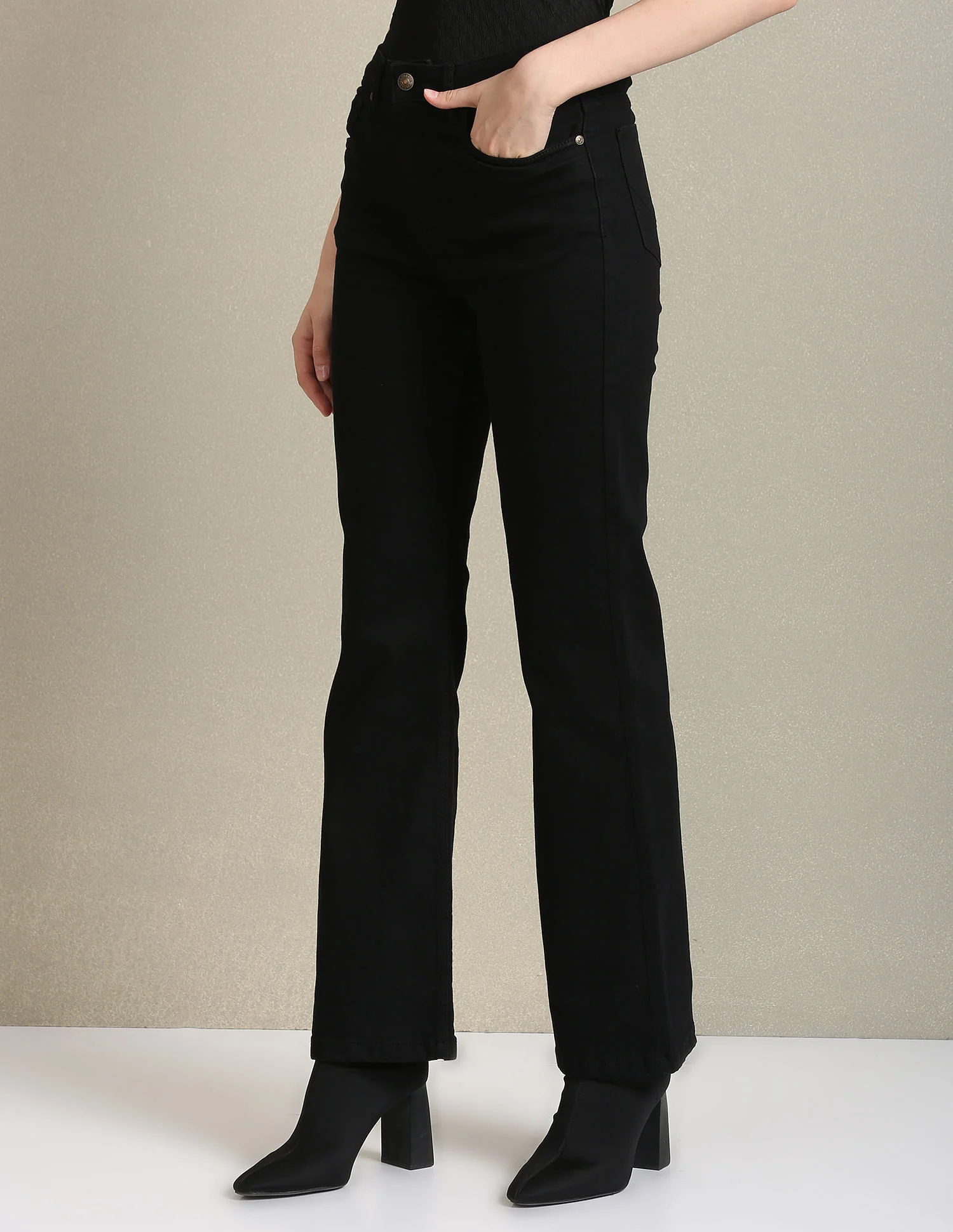 Bootcut Fit Black Jeans - Image 4