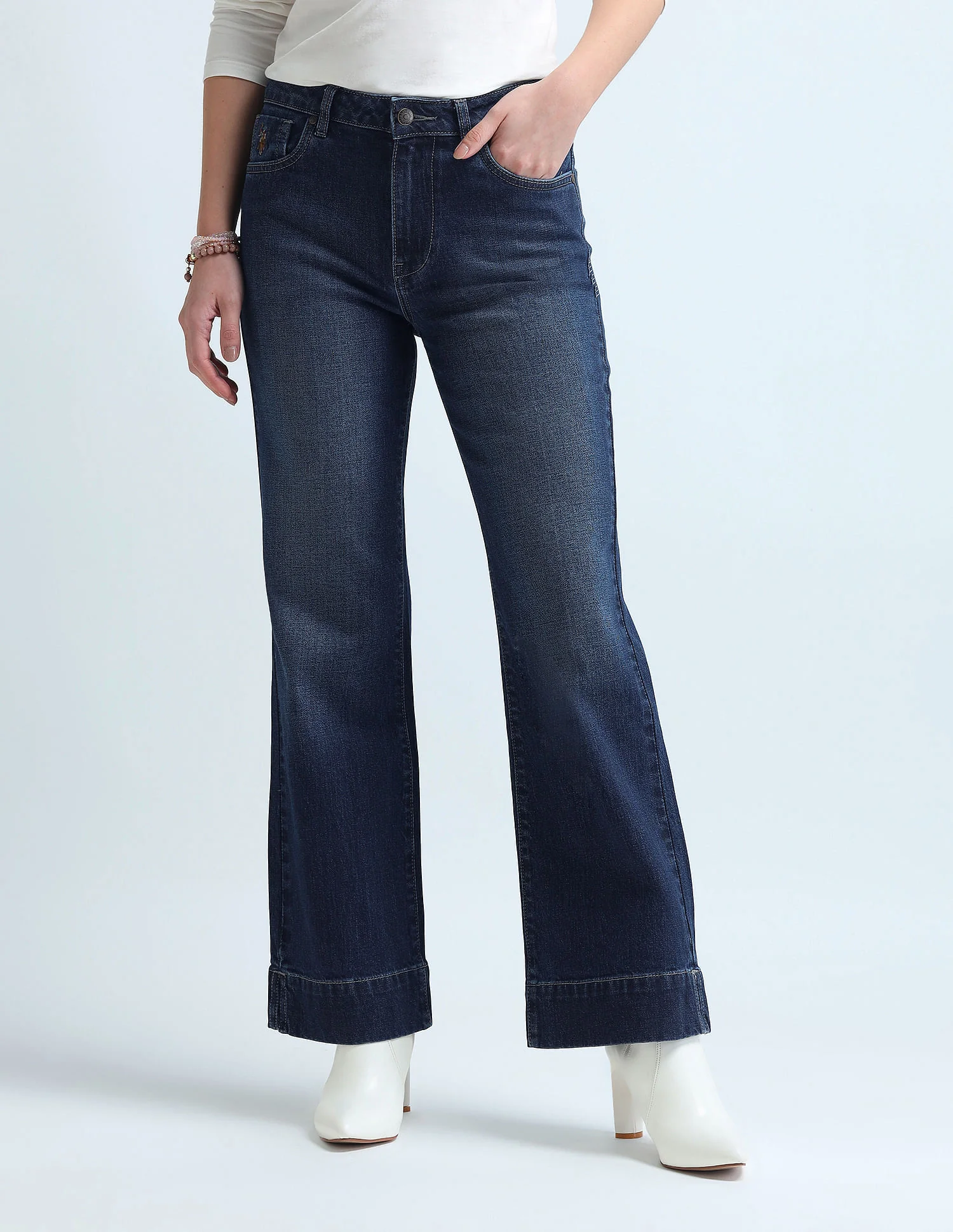 Bootcut Fit Blue Jeans