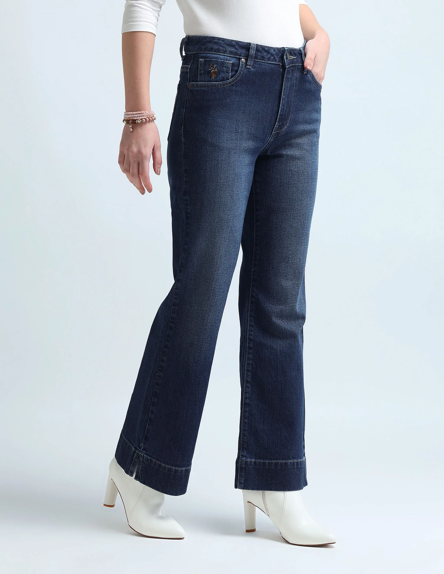 Bootcut Fit Blue Jeans - Image 4