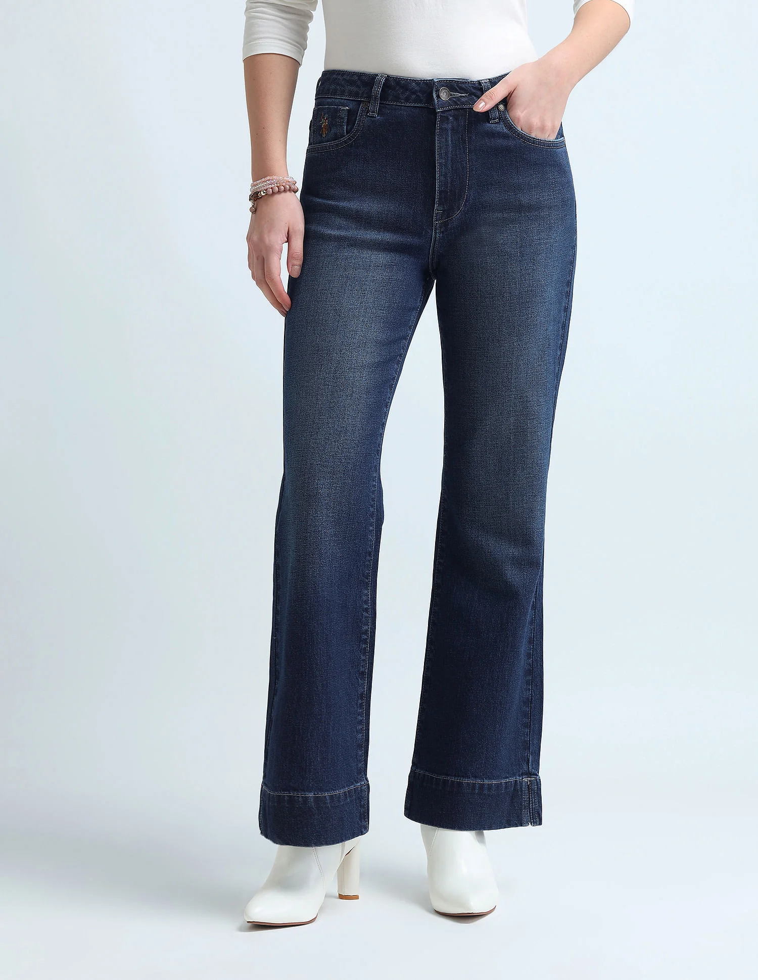 Bootcut Fit Blue Jeans - Image 6