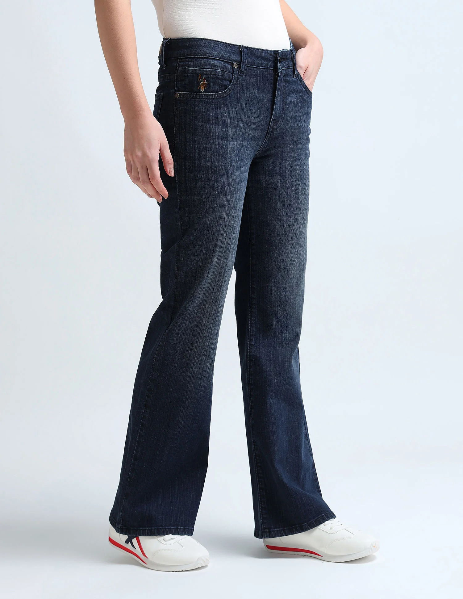 Bootcut Fit Blue Jeans - Image 4