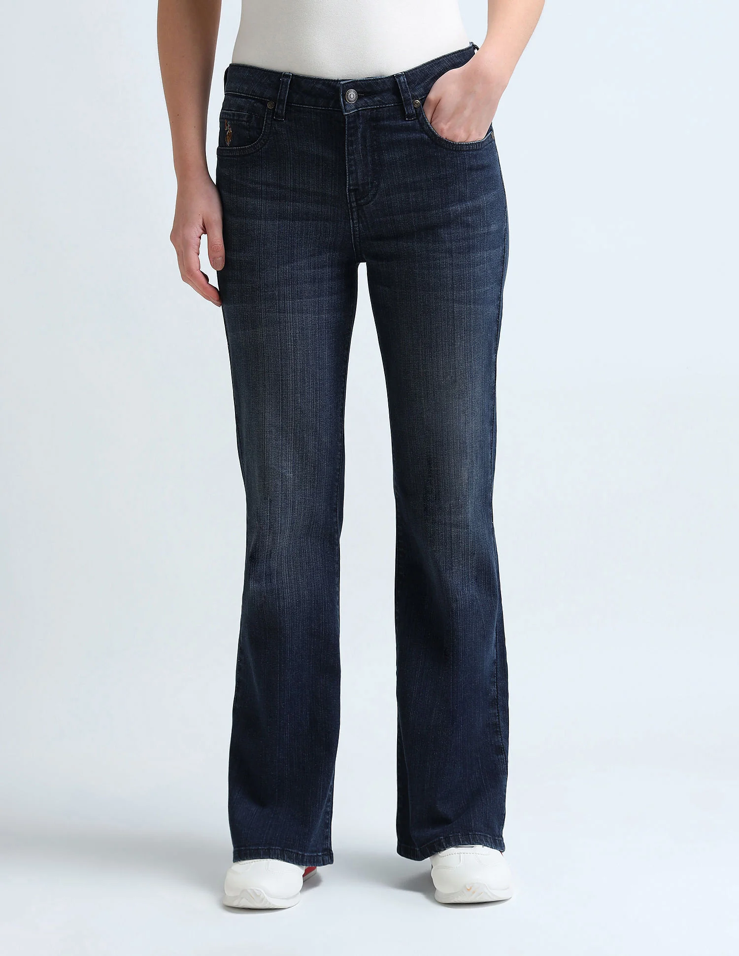 Bootcut Fit Blue Jeans - Image 7