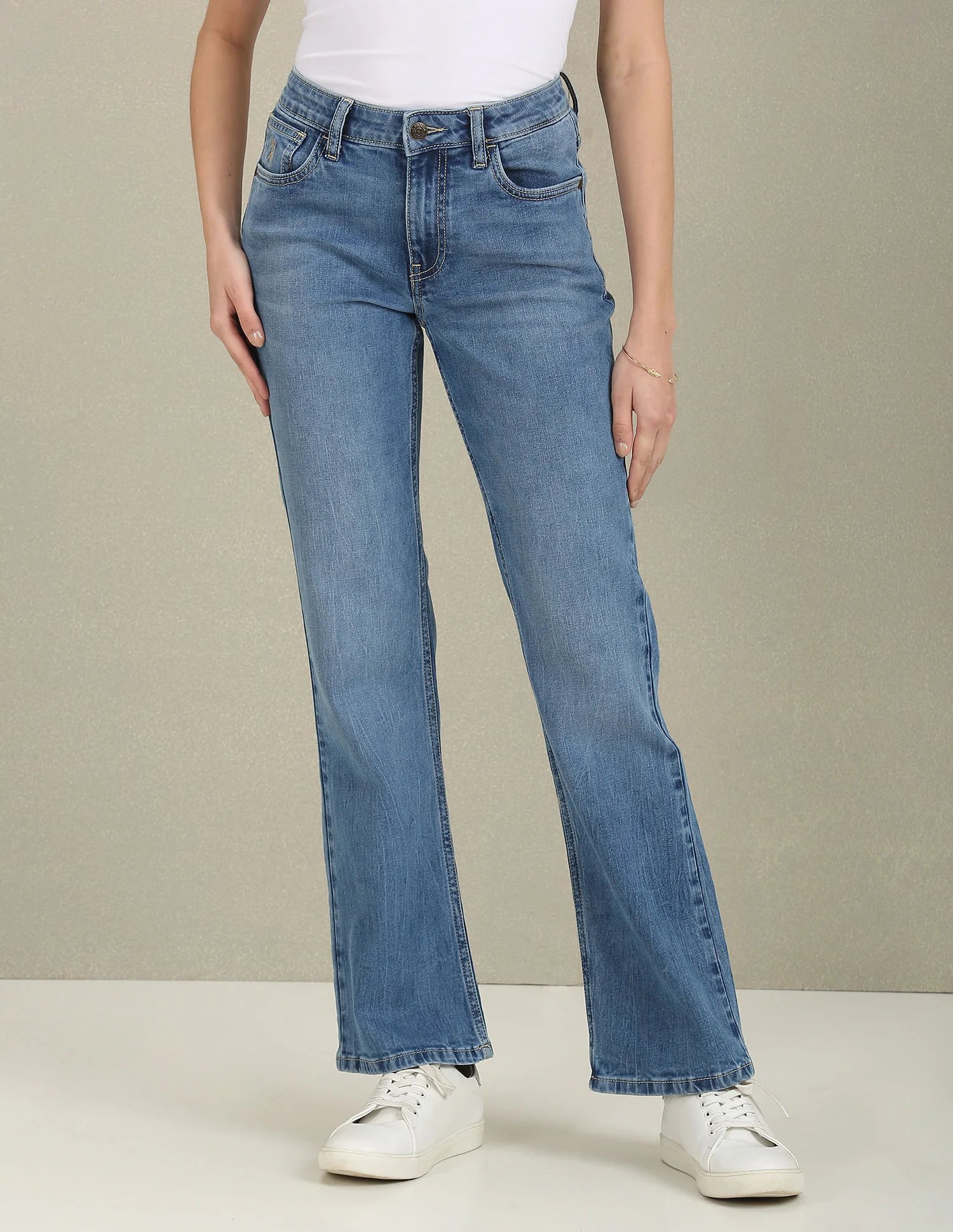 Bootcut Fit Mid Rise Jeans - Image 6