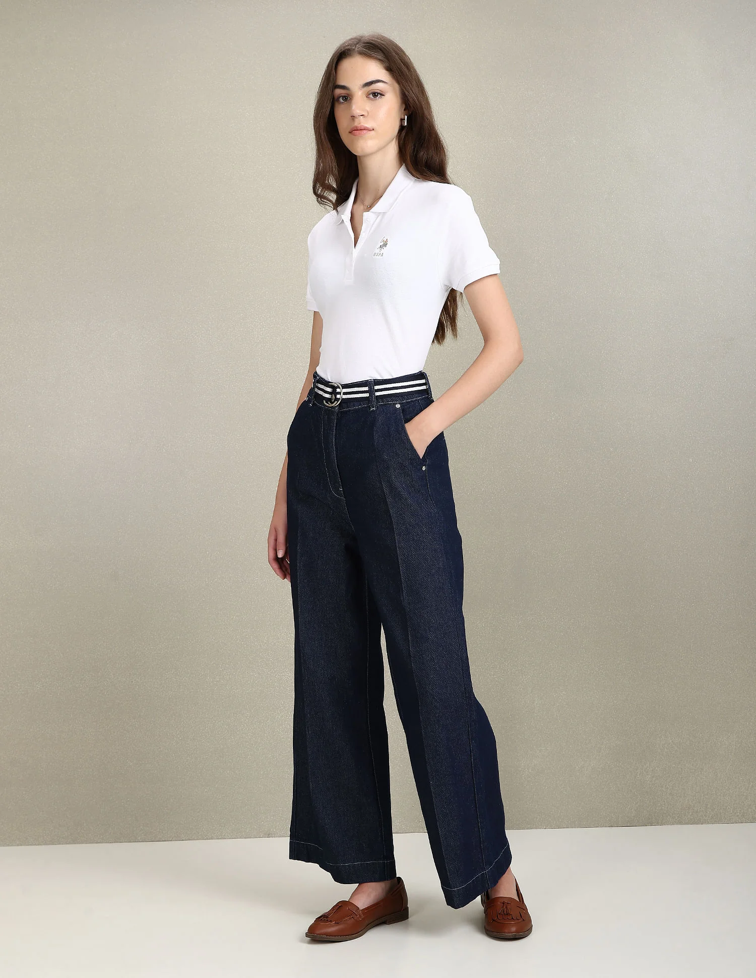 Boxy Crop Polo Shirt - Image 3