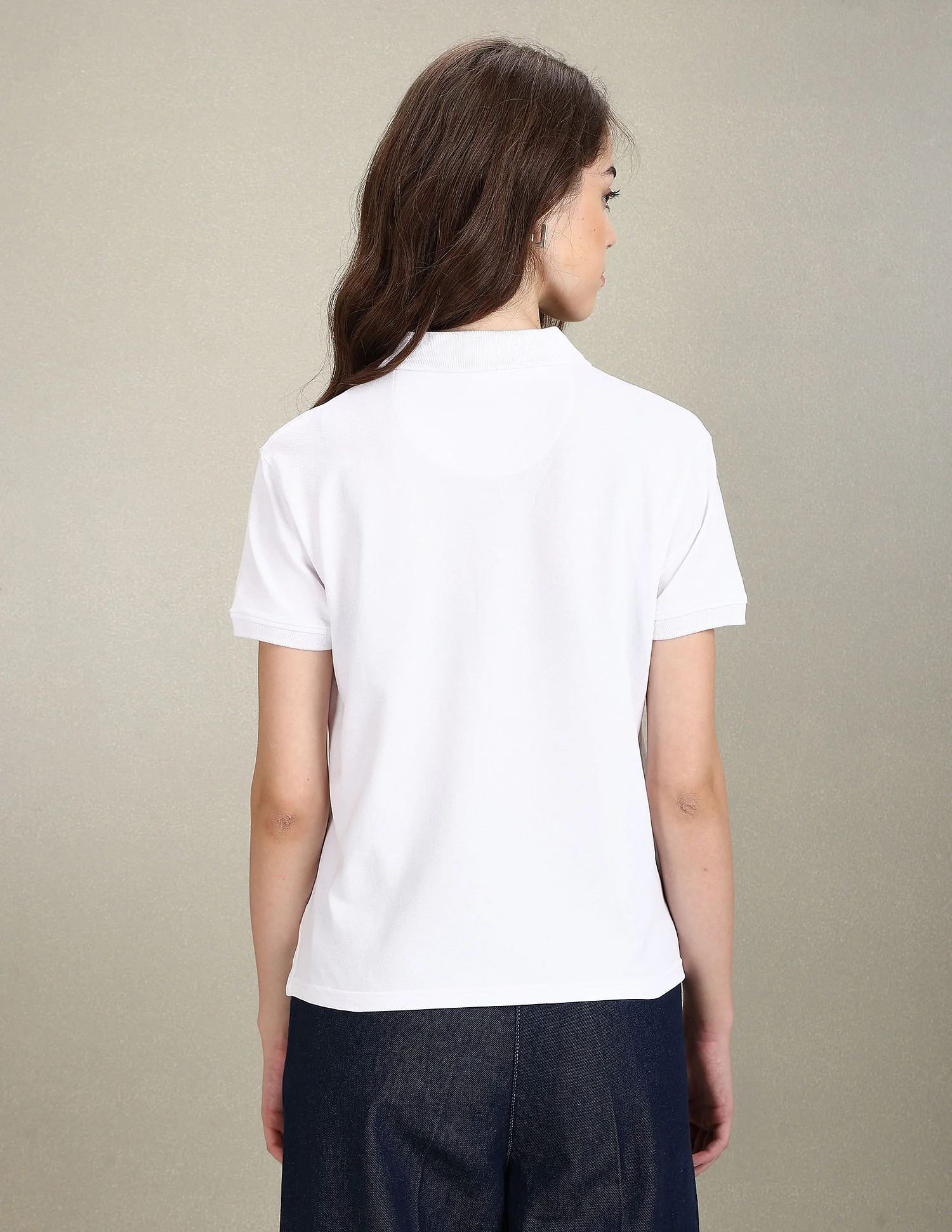 Boxy Crop Polo Shirt - Image 5