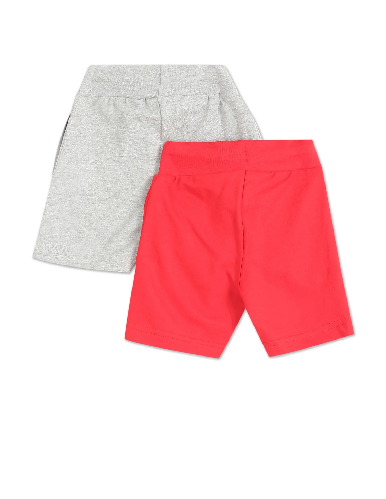 Boys Assorted Mid Rise Knit Shorts - Pack Of 2 - Image 2