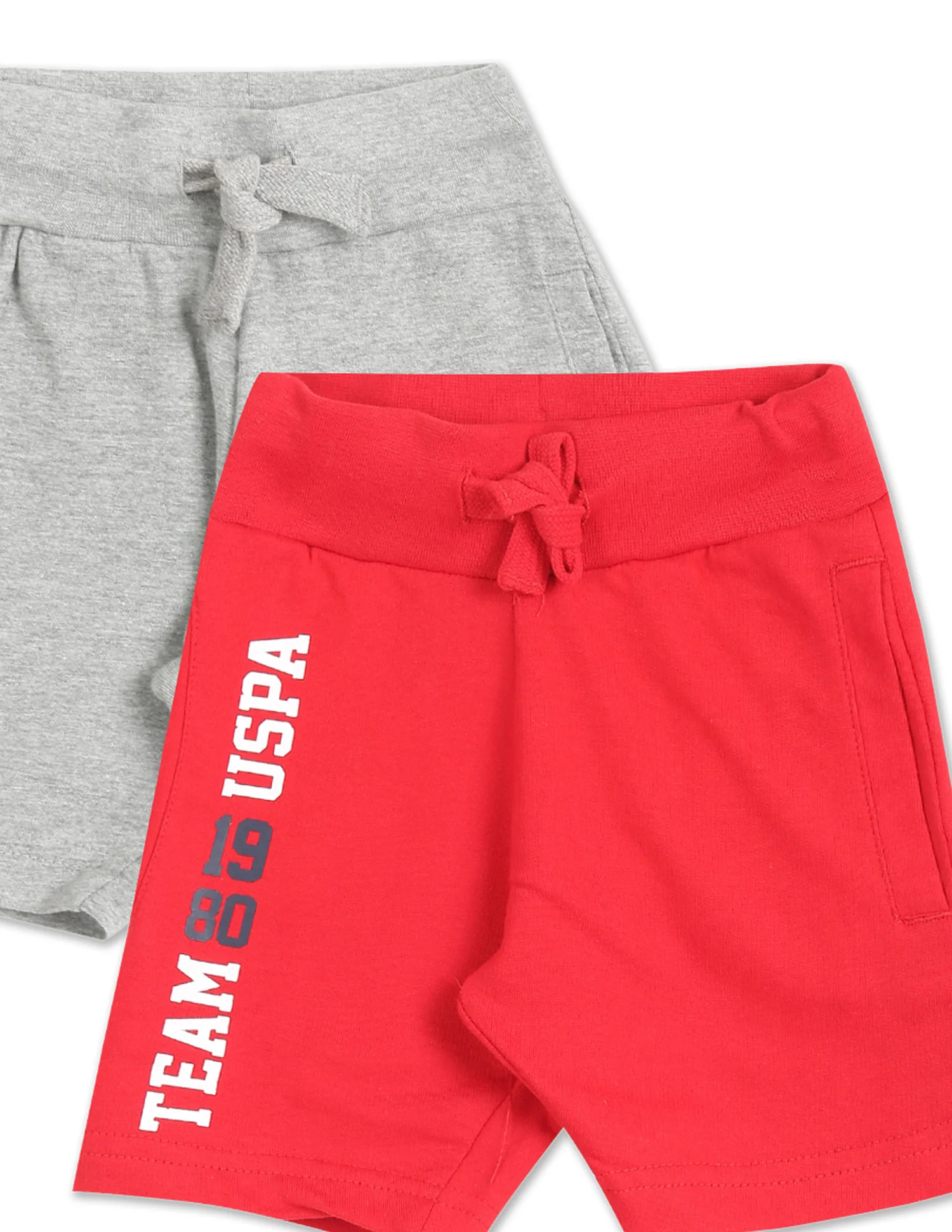 Boys Assorted Mid Rise Knit Shorts - Pack Of 2 - Image 7