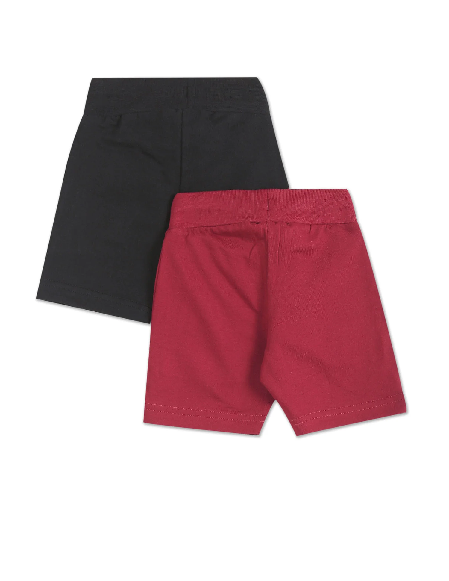Boys Assorted Mid Rise Knit Shorts - Pack Of 2 - Image 2