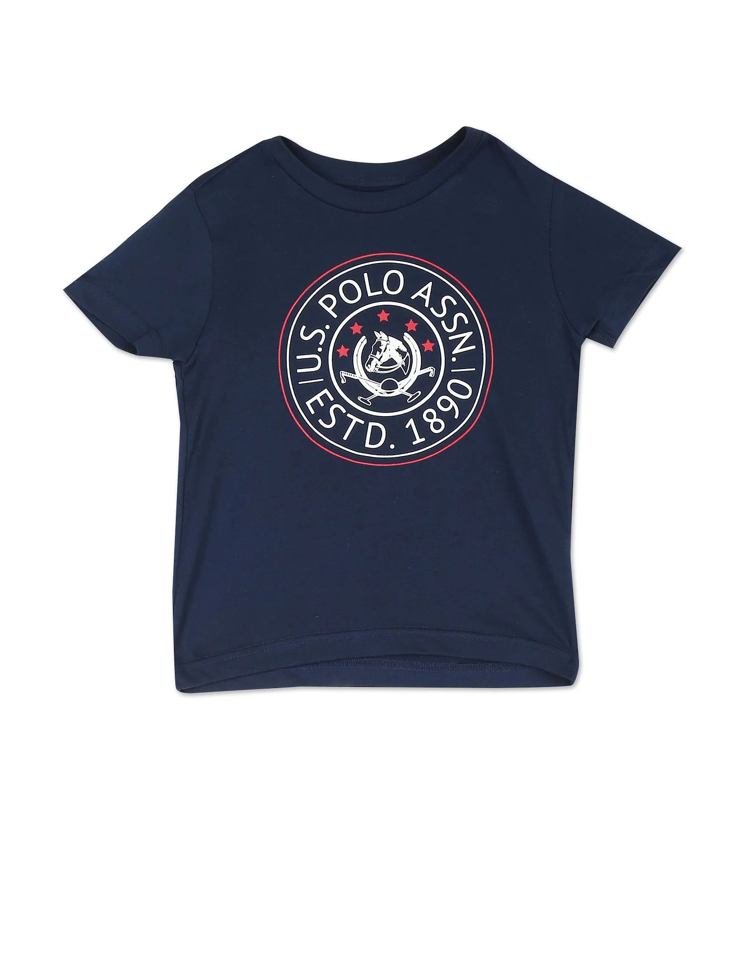 Boys Assorted Ribbed Neck Brand Print T-Shirt - Pack Of 2 - Image 3