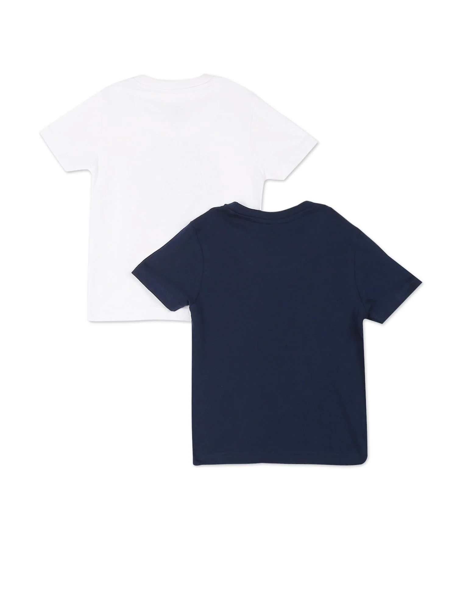 Boys Assorted Ribbed Neck Brand Print T-Shirt - Pack Of 2 - Image 2