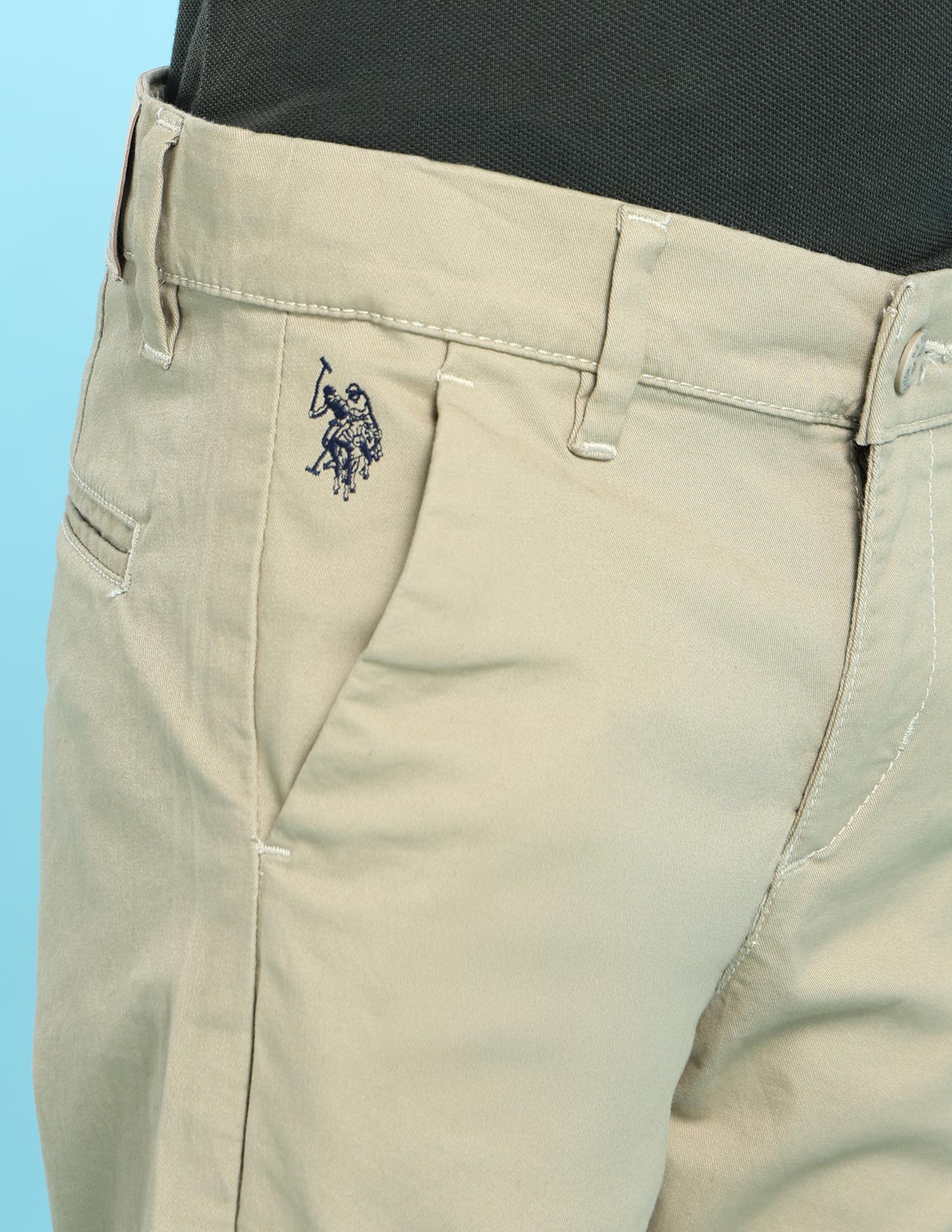 Boys Beige Mid Rise Twill Weave Solid Trousers - Image 5