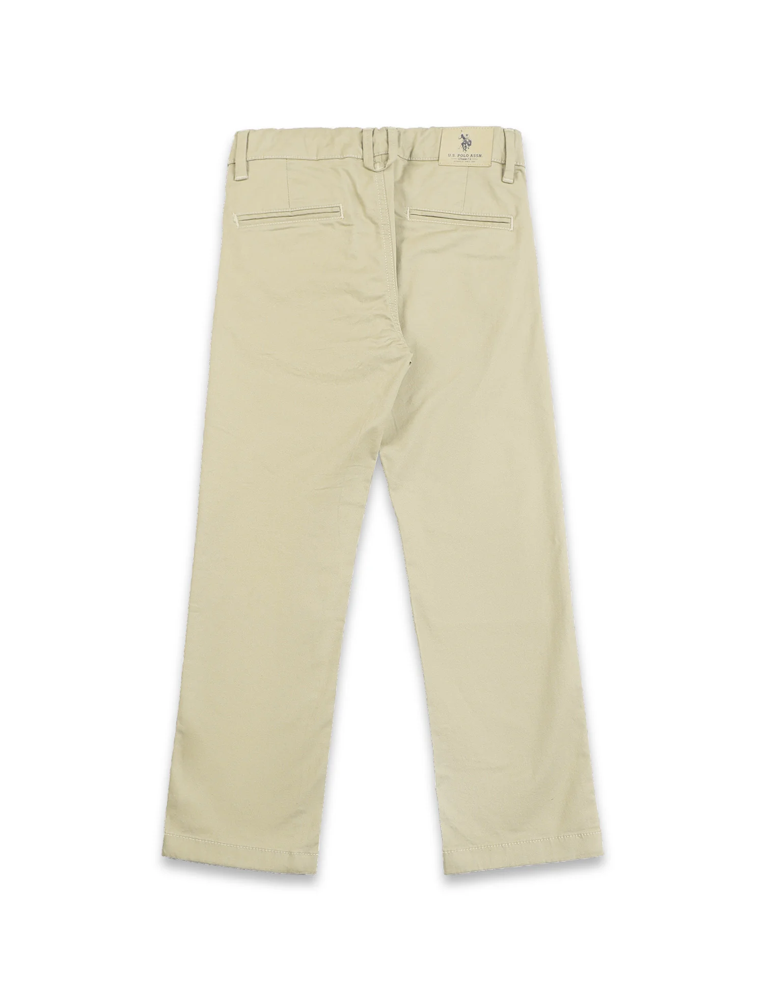 Boys Beige Mid Rise Twill Weave Solid Trousers - Image 7