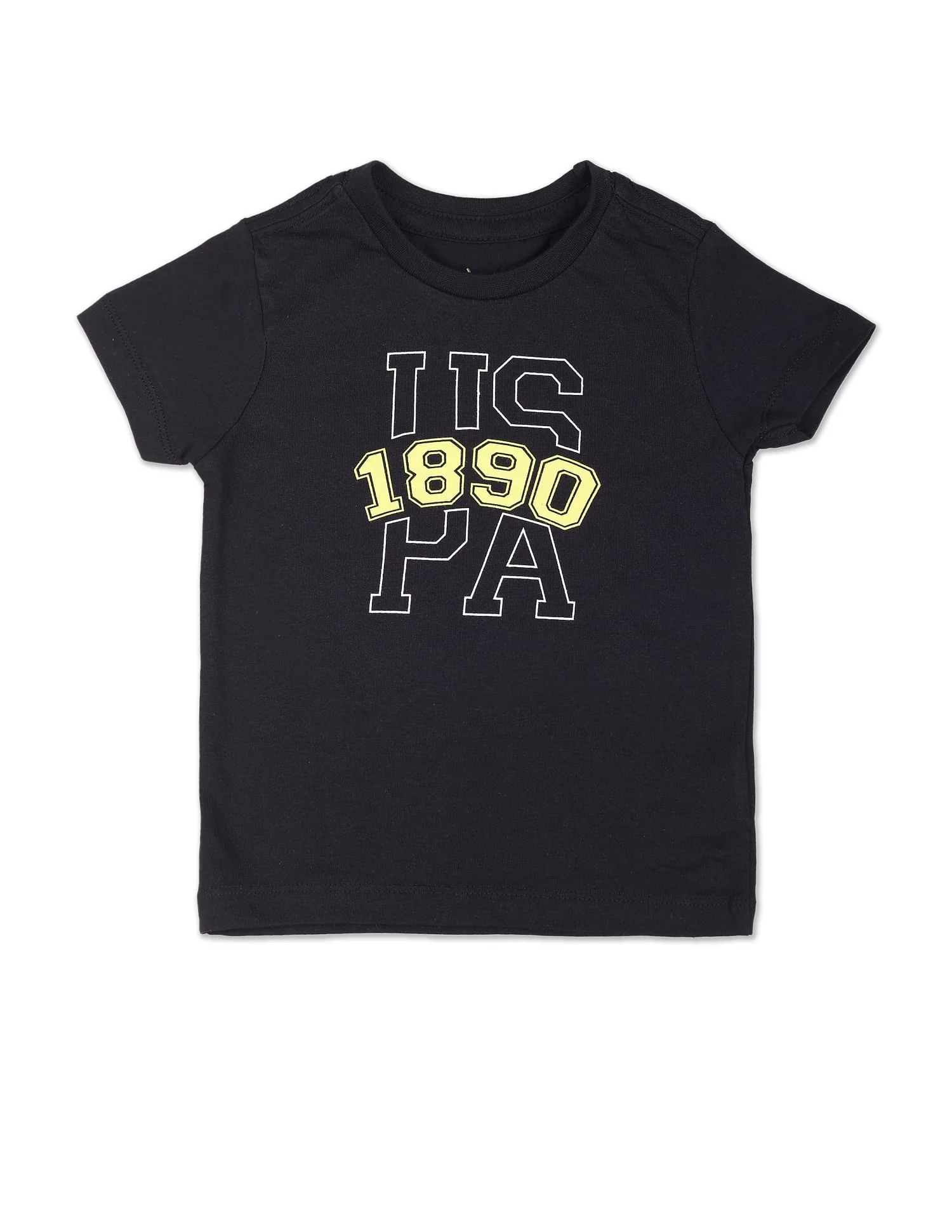 Boys Black Brand Print Cotton Set - Image 3