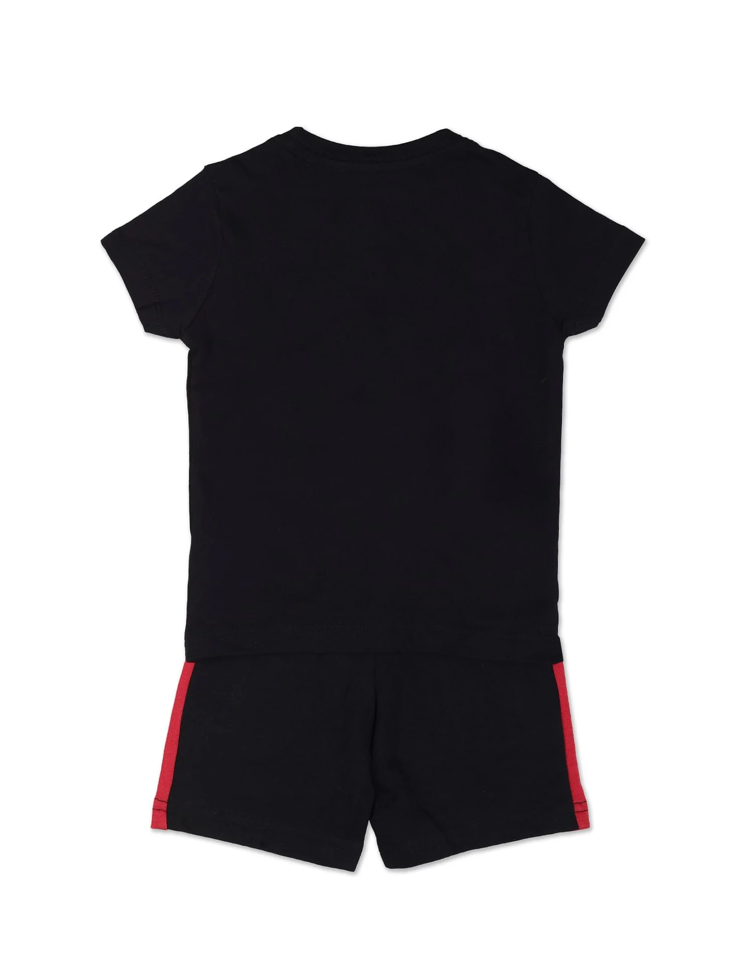 Boys Black Brand Print Set - Image 2