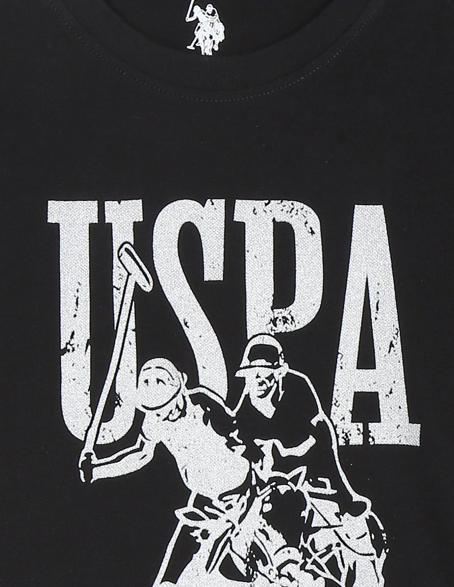Crew Neck Brand Print T-Shirt - Image 3