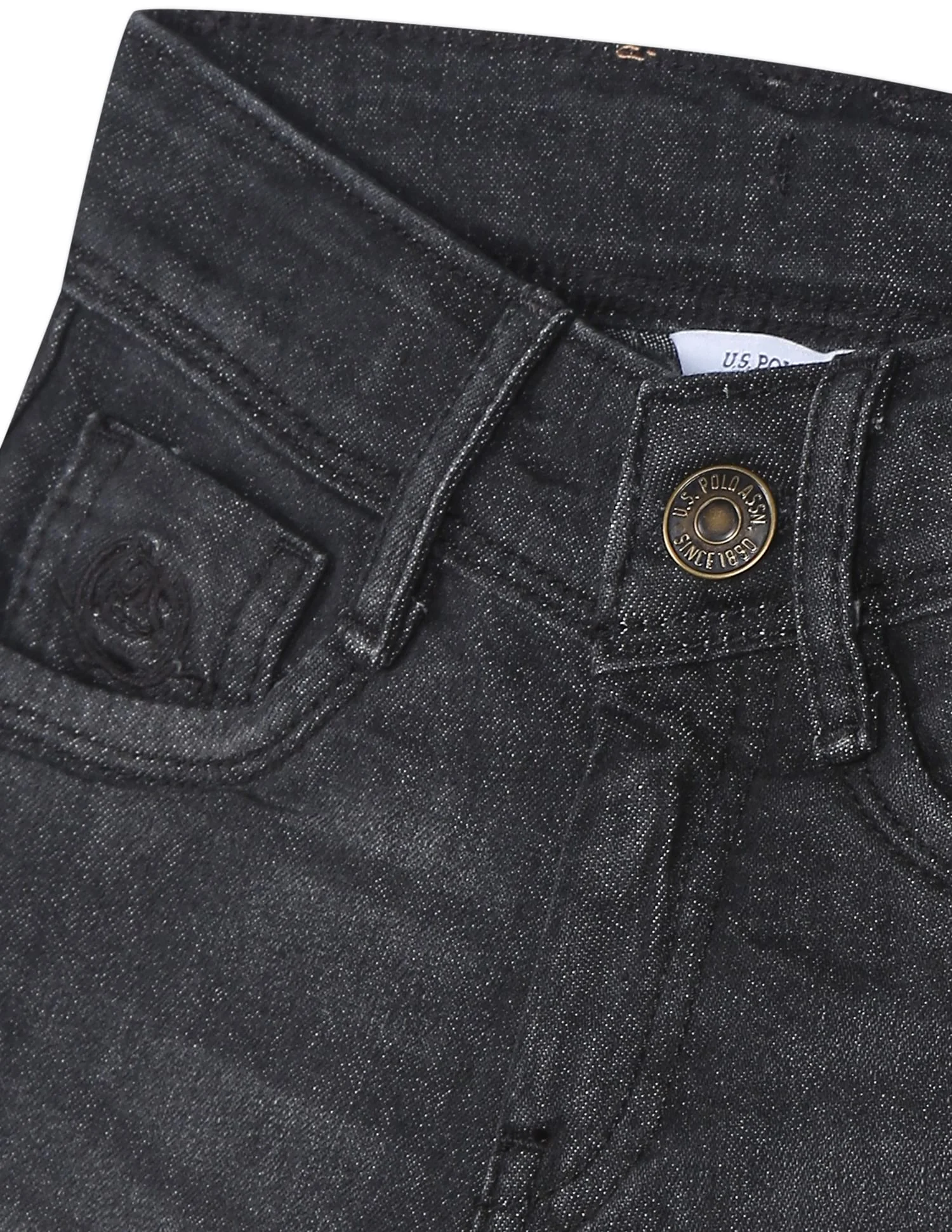 Boys Black Mid Rise Slim Fit Jeans - Image 3