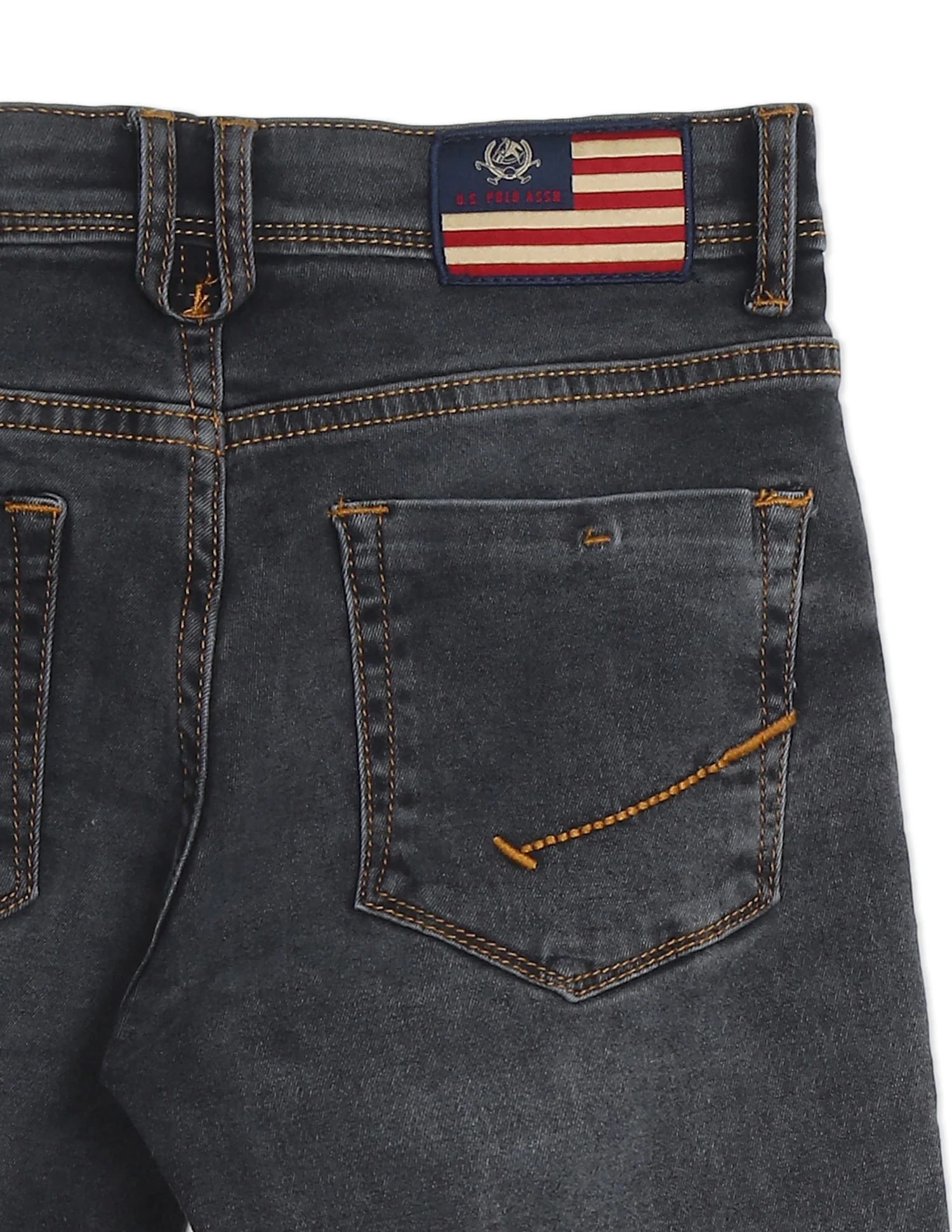 Boys Black Slim Fit Faded Jeans - Image 5