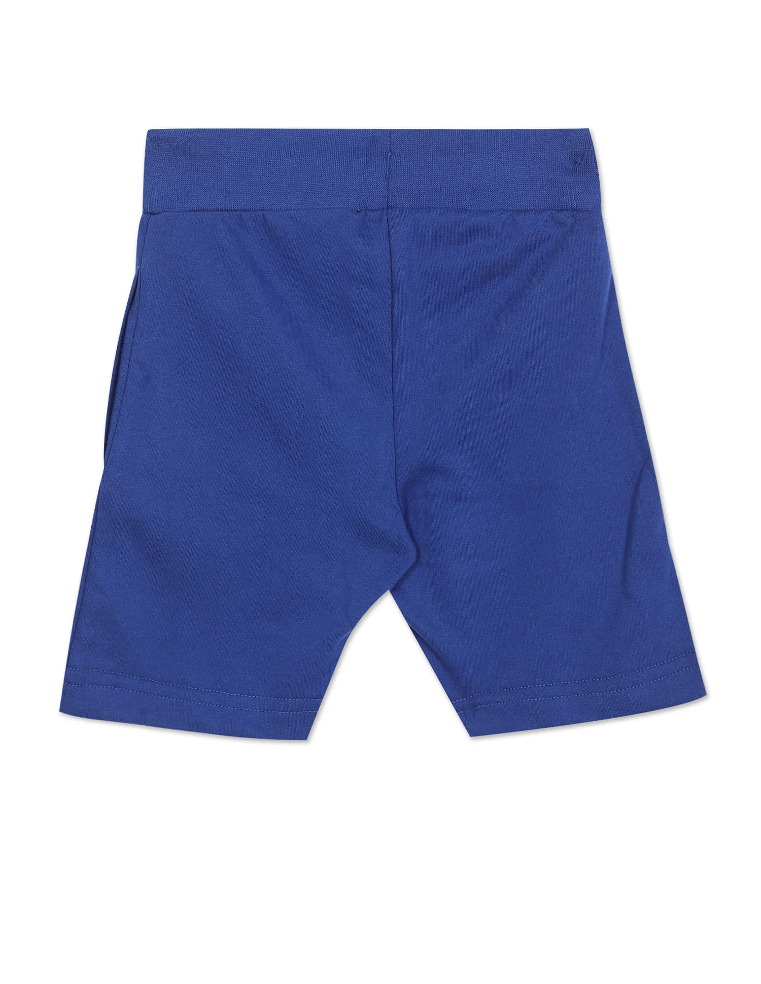 Boys Blue Mid Rise Printed Shorts - Image 2