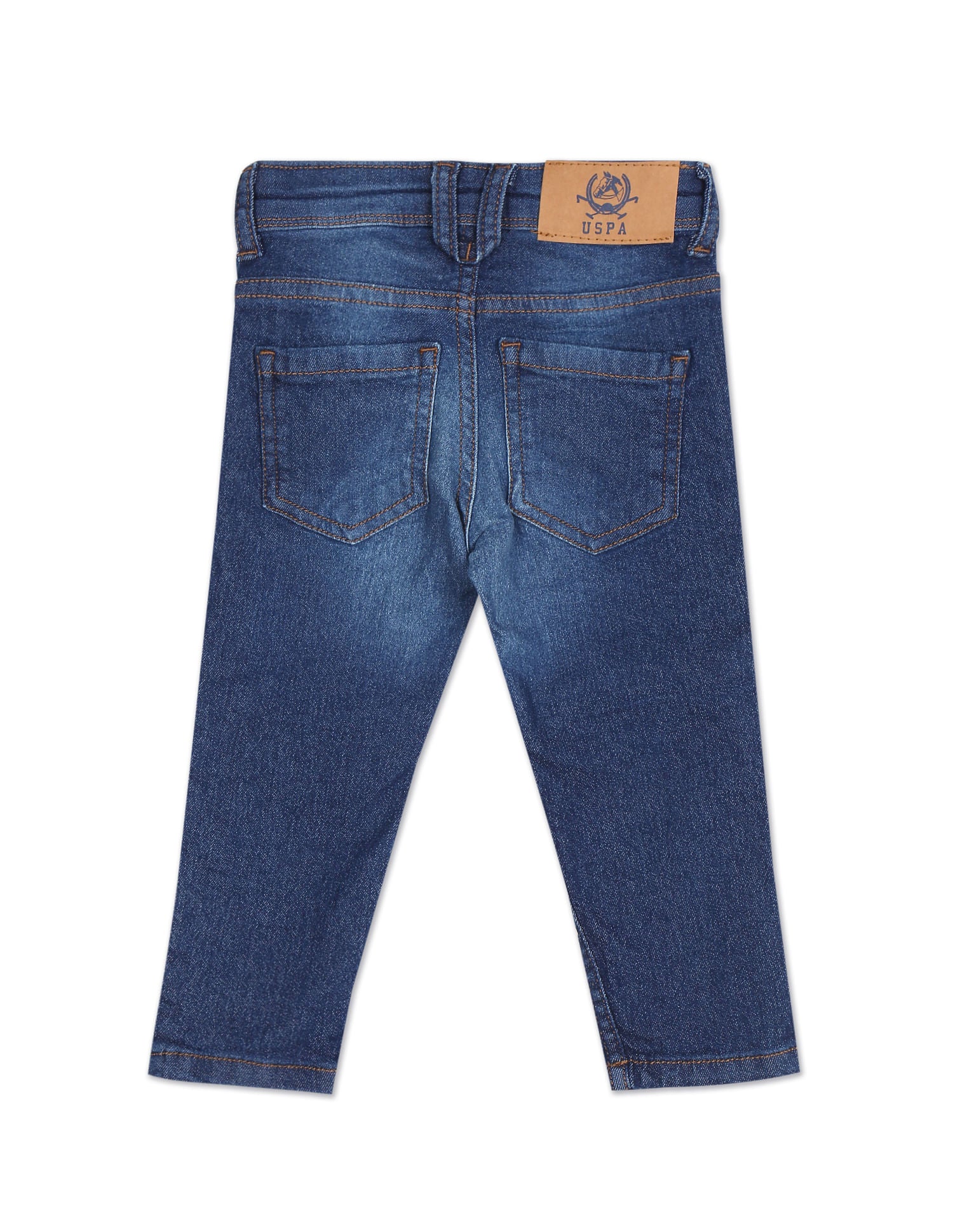 Boys Blue Mid Rise Slim Fit Jeans - Image 2