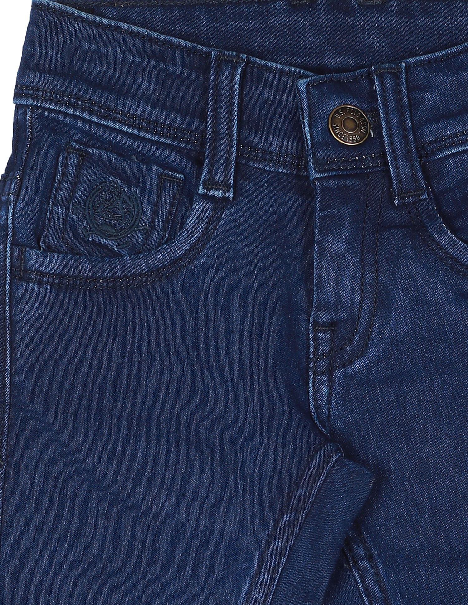 Boys Blue Skinny Fit Clean Look Jeans - Image 3