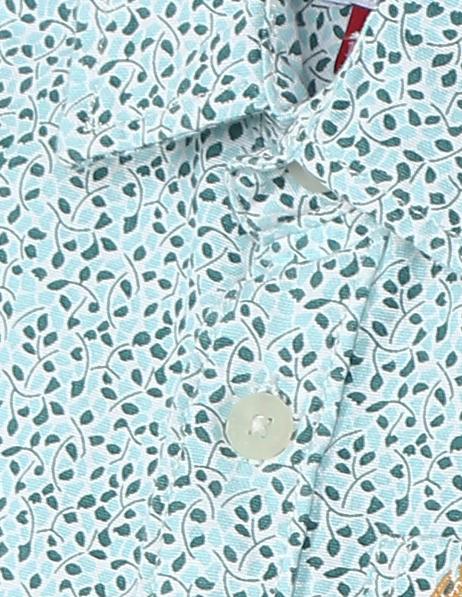 Boys Blue Spread Collar Printed Shirt - Image 3