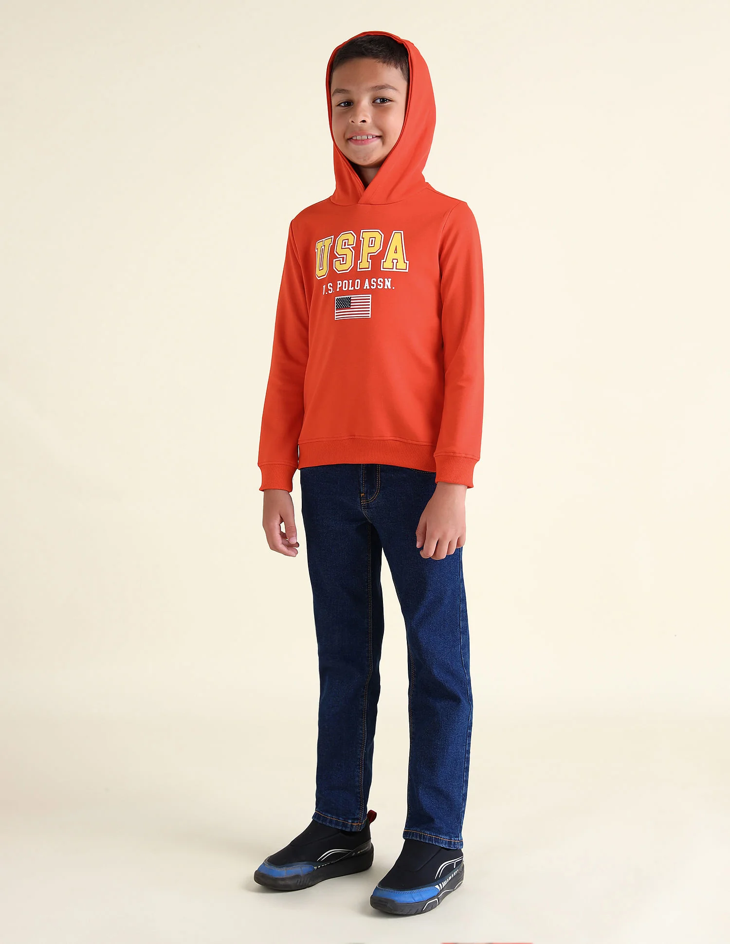Boys Brand Printed Hooded Sweatshirt - Image 3