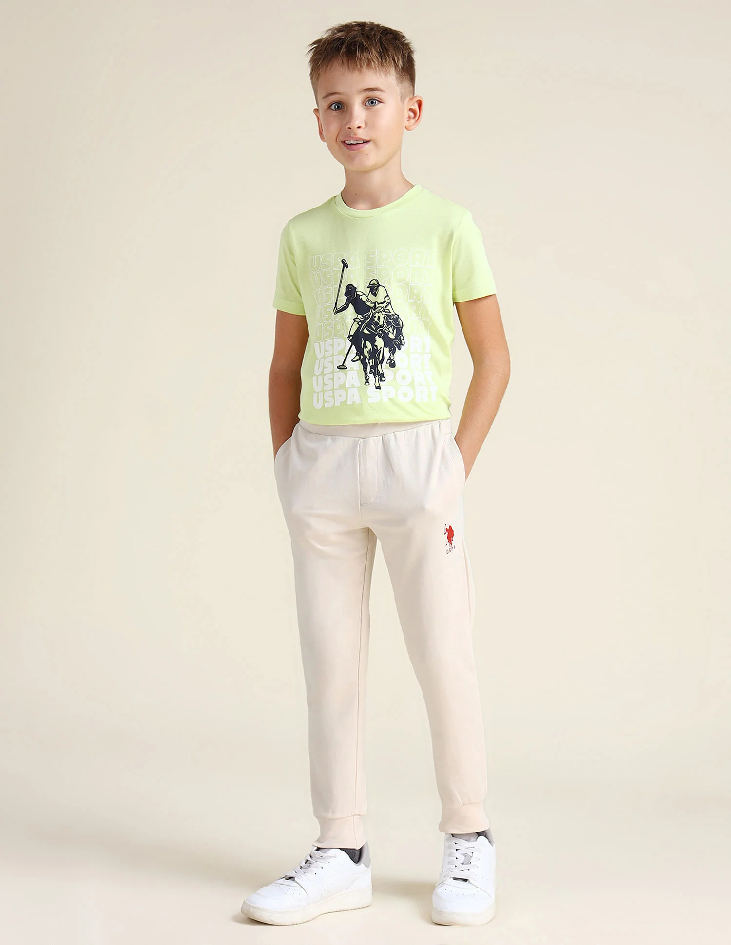 Boys Brand Printed Joggers