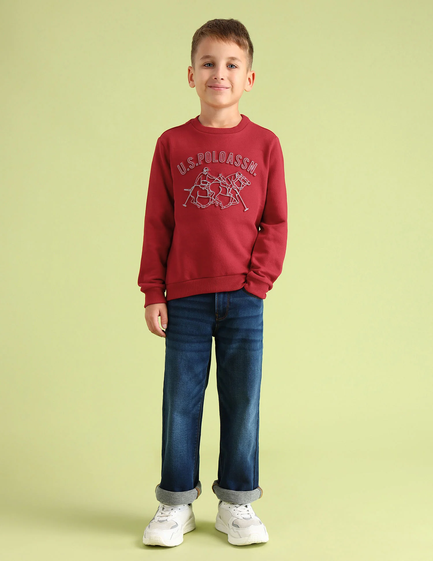 Boys Brand Regular Fit Sweatshirt - Image 3