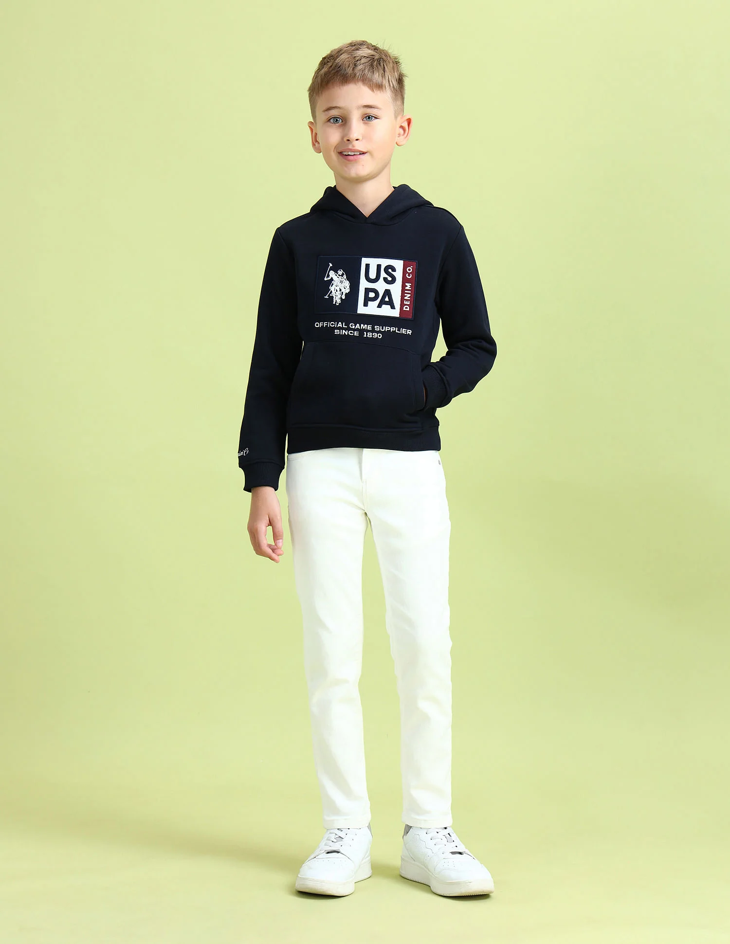 Boys Hooded Regular Fit Sweatshirt - Image 3