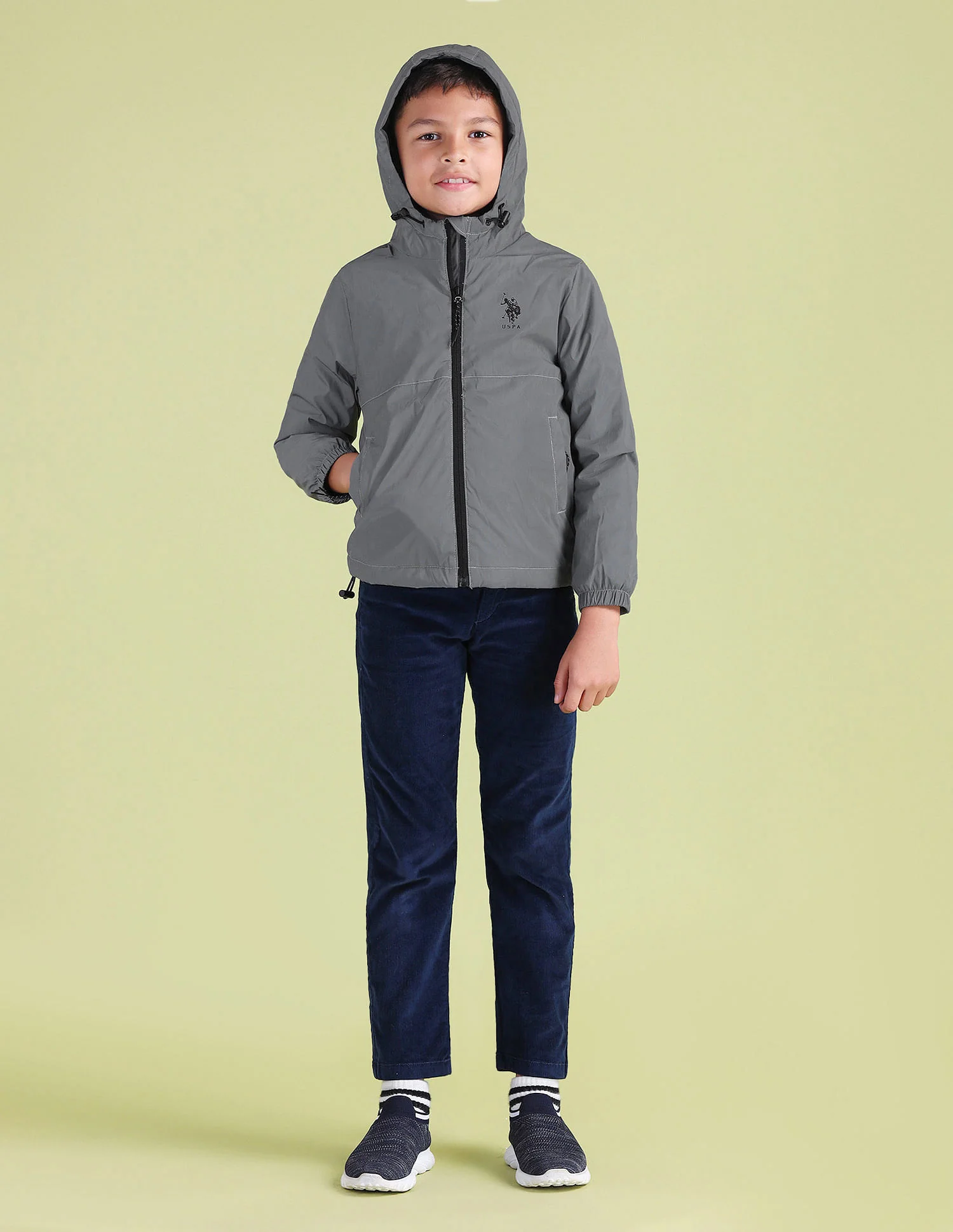 Boys Regular Fit Solid Padded Jacket - Image 5