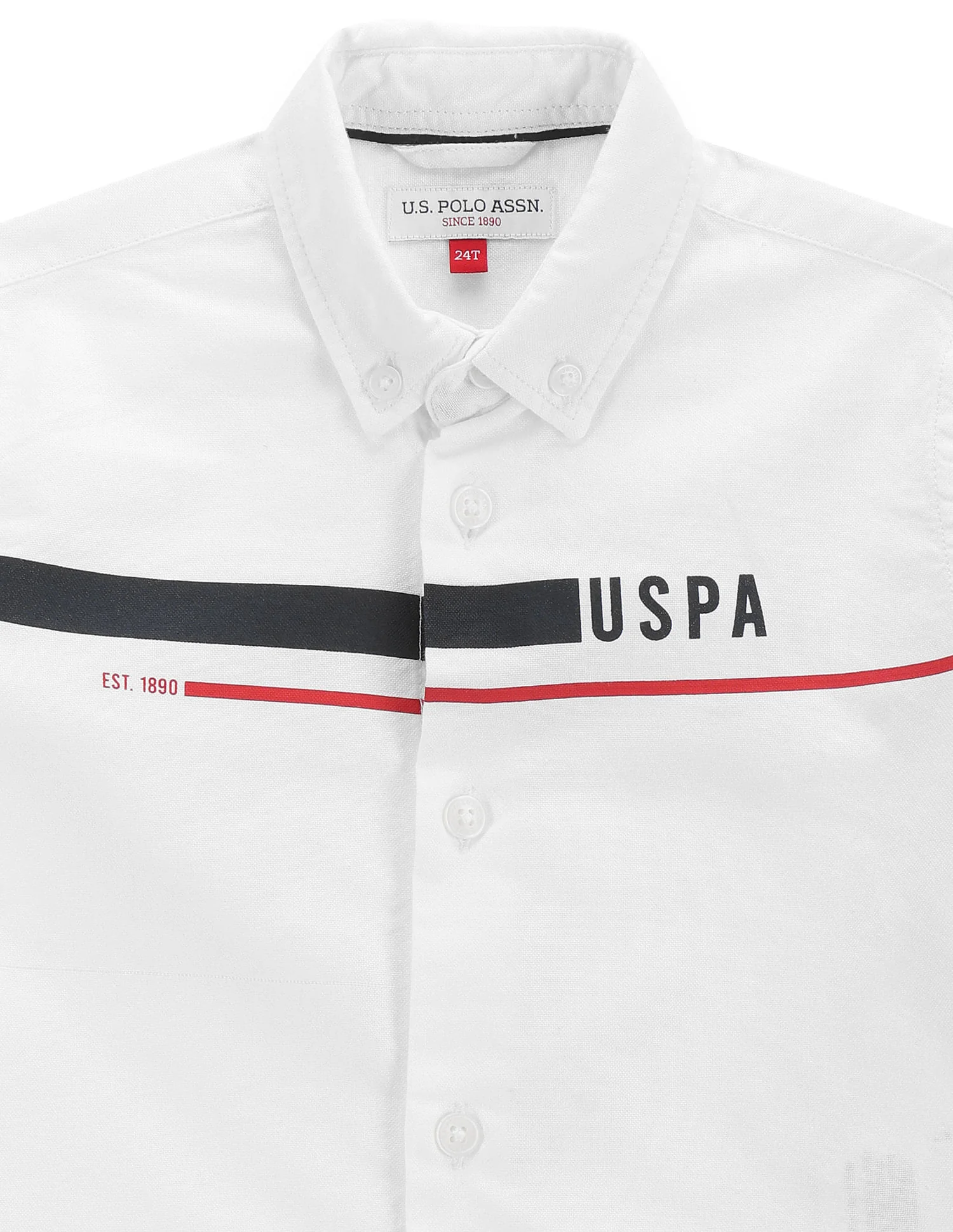 Boys Brand Stripe Shirt - Image 3